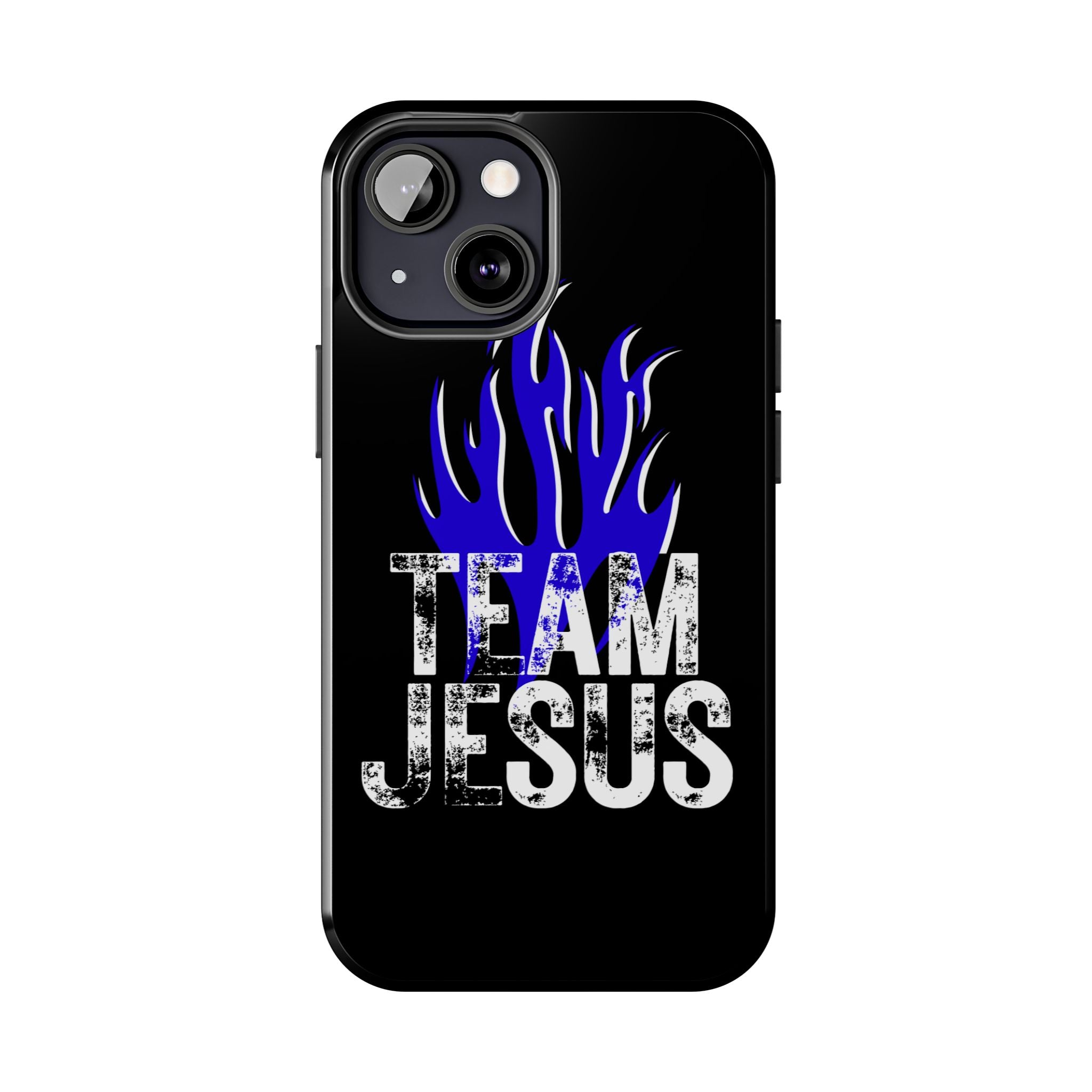 Team Jesus Phone Case — Blue Flame Christian Protective Case