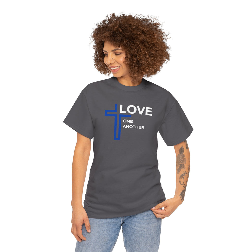 Faith Cross T‑Shirt — "Love One Another" Christian Tee