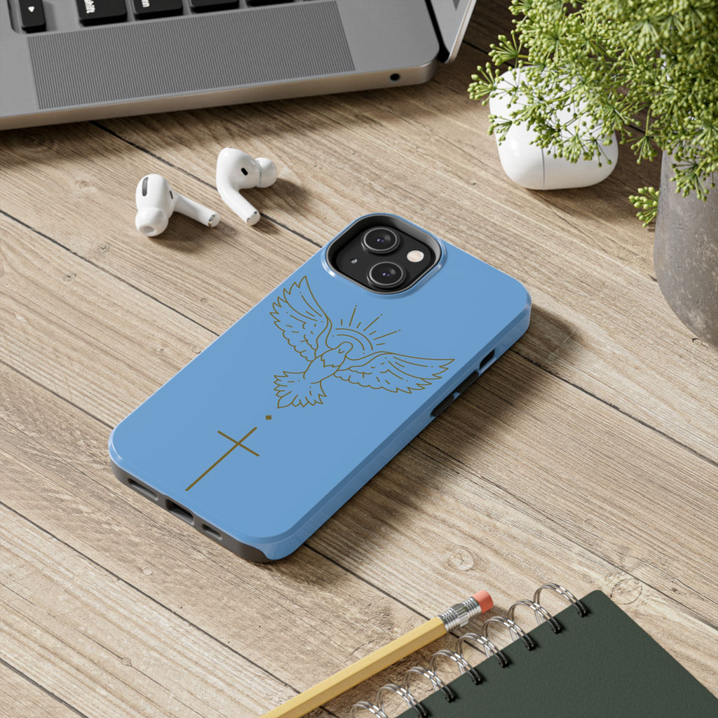 Dove & Cross Tough Phone Case — Inspirational Christian Religious Phone Cover