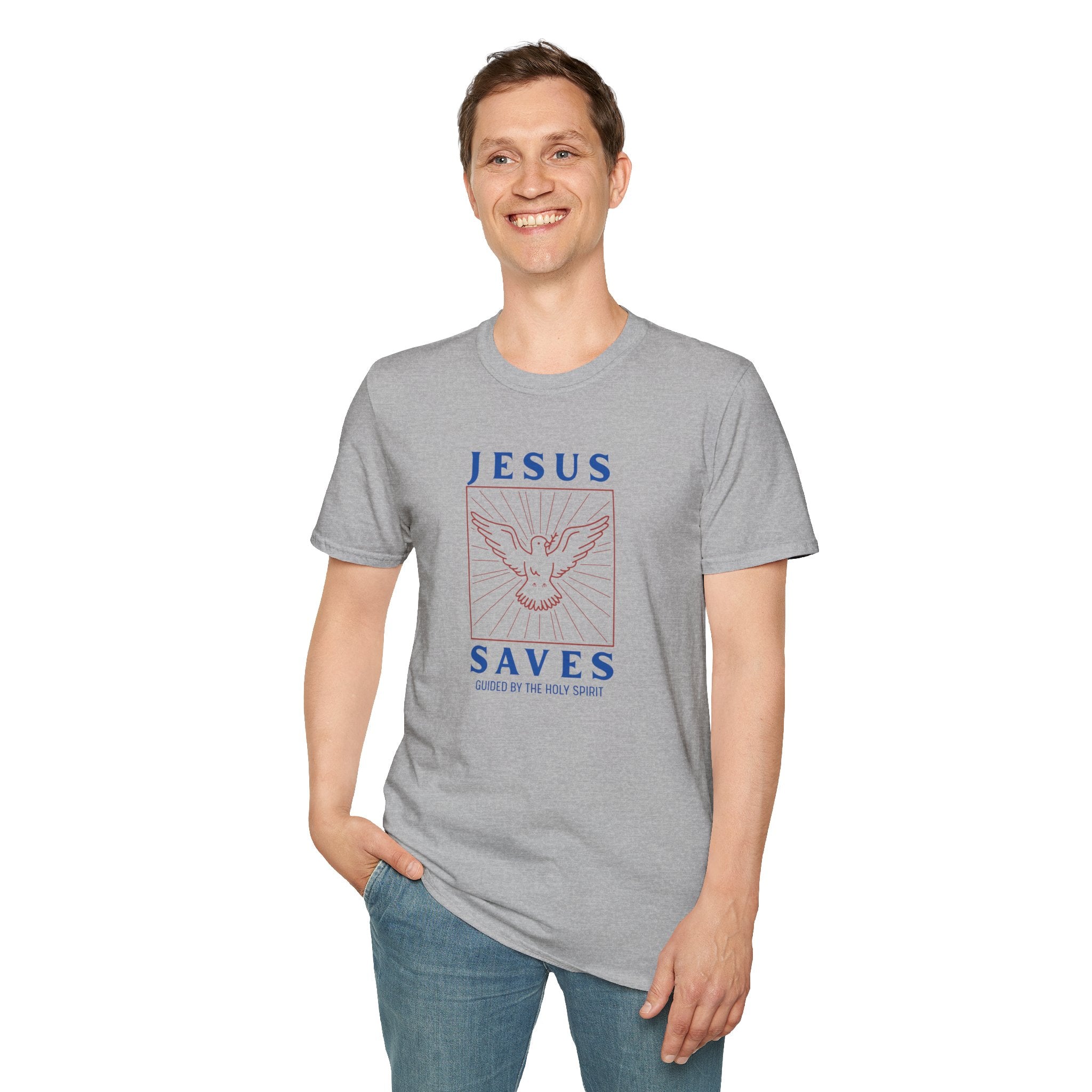 Jesus Saves T-Shirt — Dove of the Holy Spirit Christian Tee