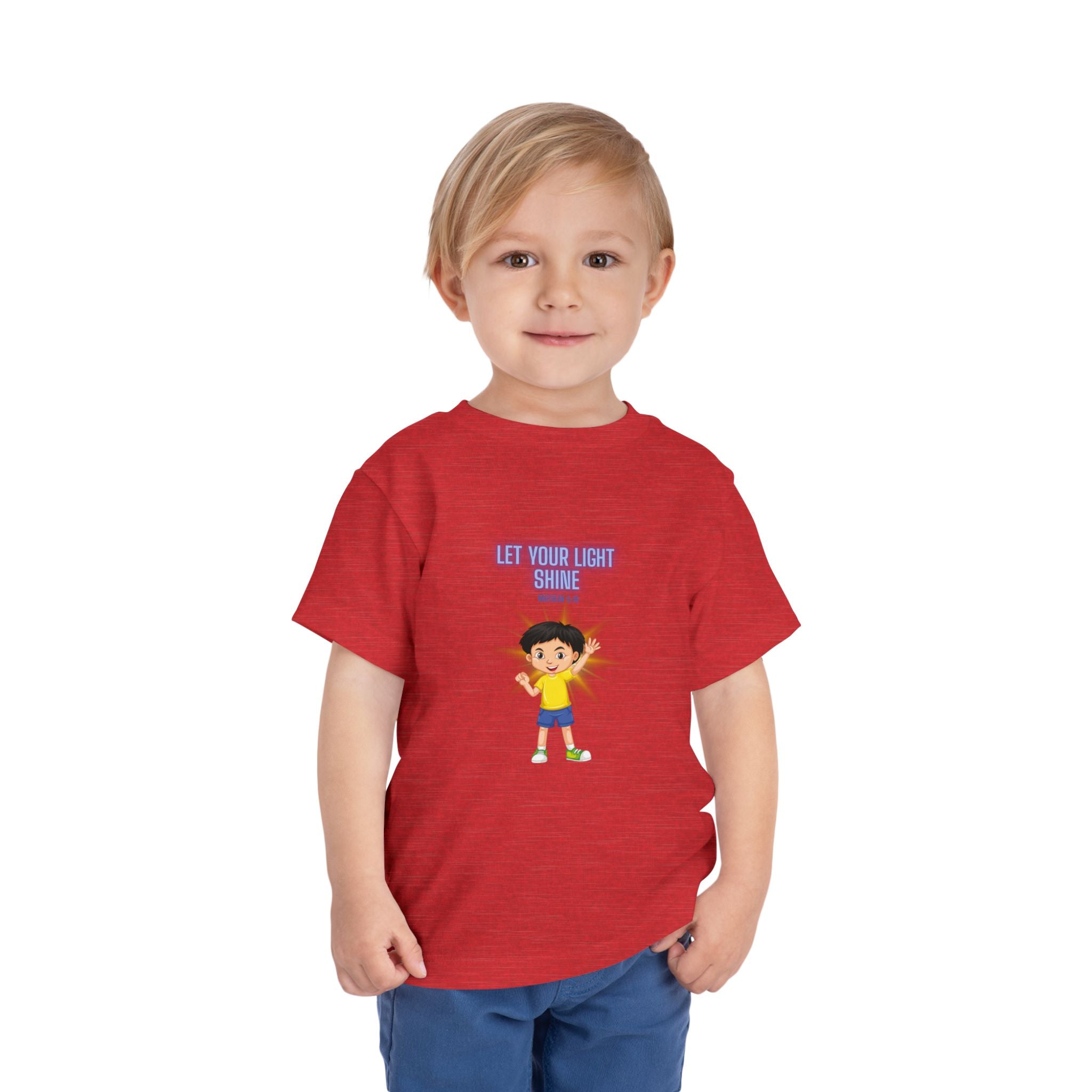 Let Your Light Shine Toddler Tee — Encouraging Kids Graphic Shirt