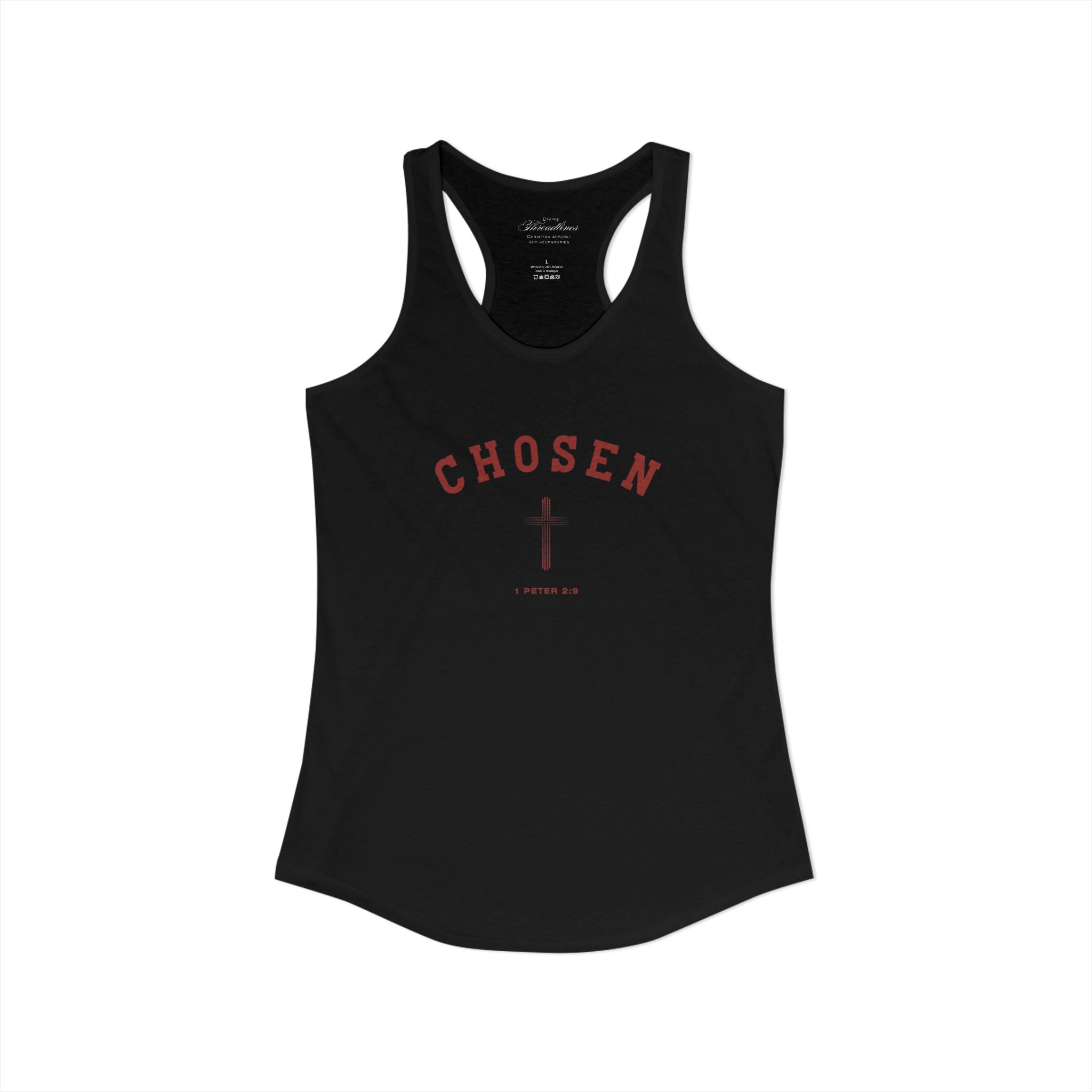 Chosen - 1 Peter 3:9 Christian Racerback Tank