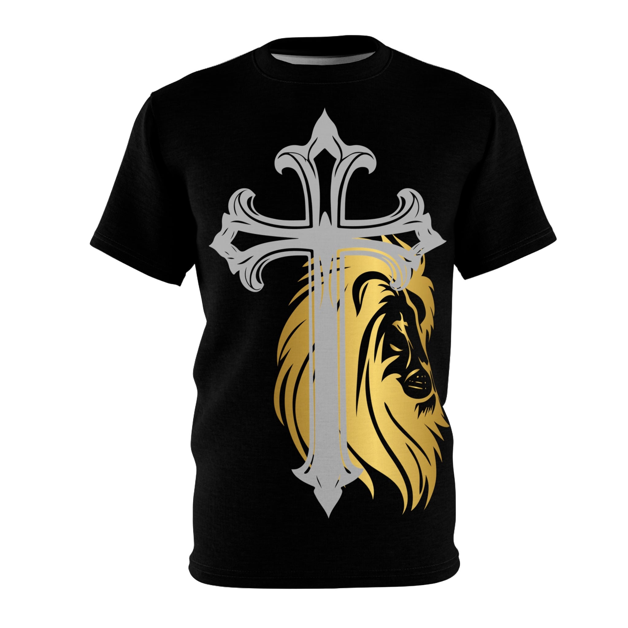 My Lord, My Savior, My King Christian Lion Cross T‑Shirt — Faith Graphic Tee