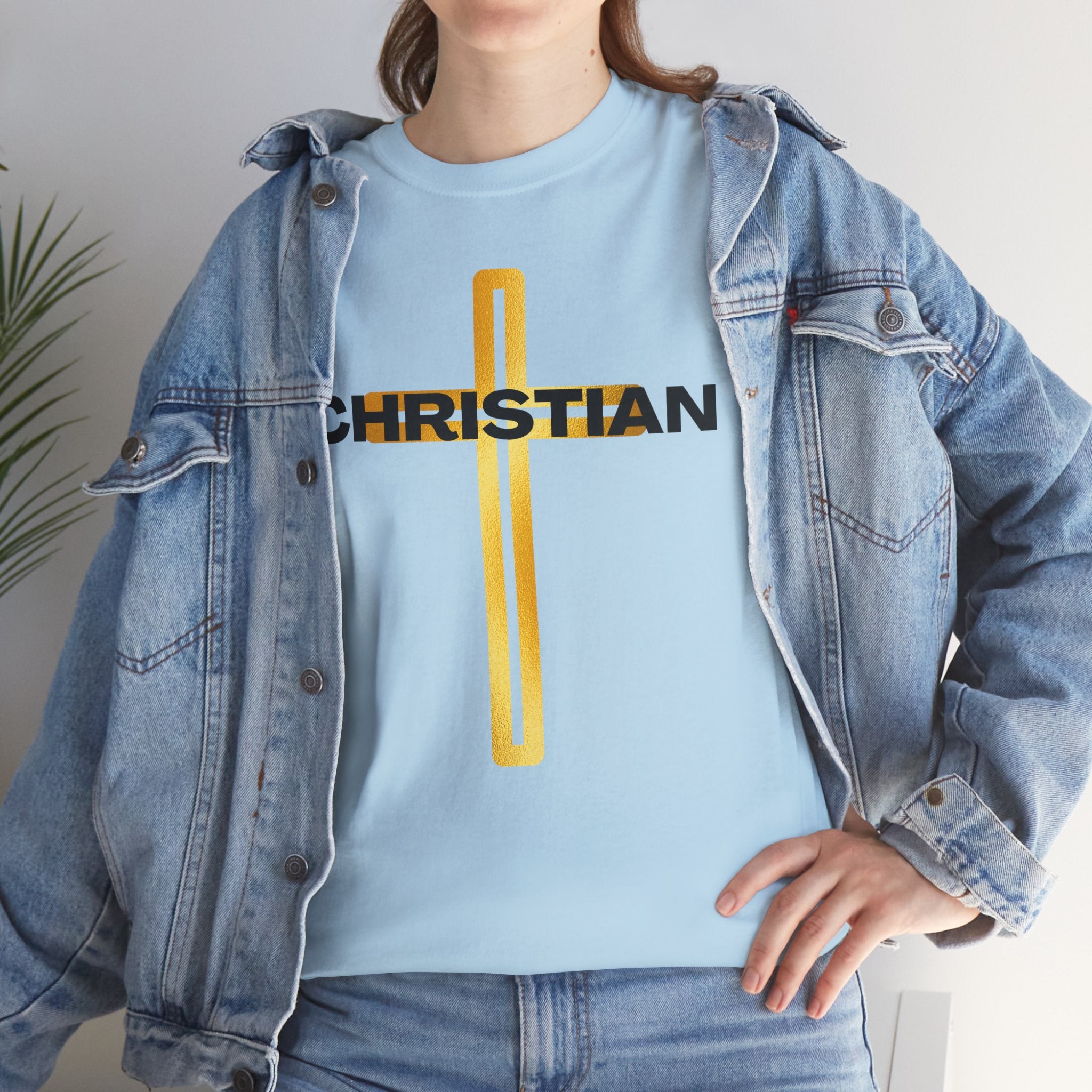 Christian Nutrition Facts Tee — Faith-Based Graphic T-Shirt with Cross & Nutrition Label Back