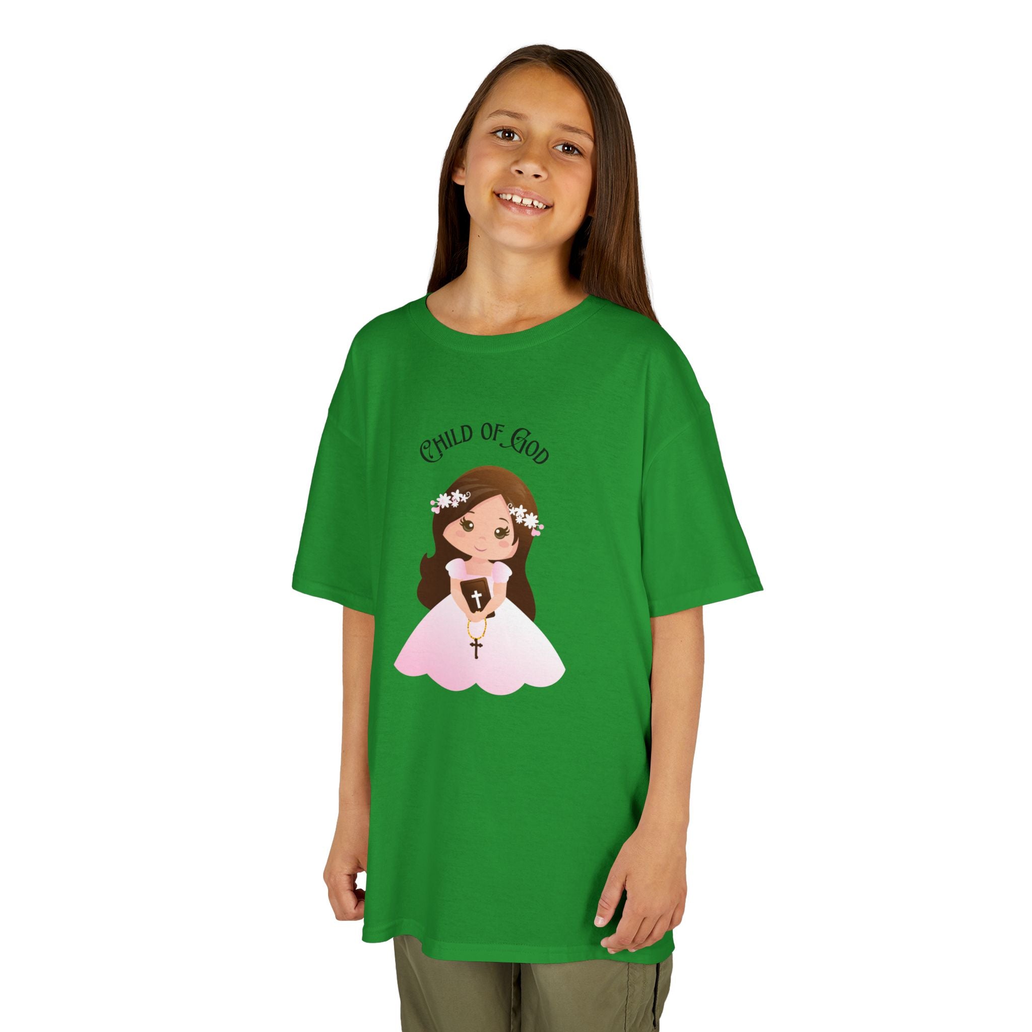 Kids Tee — "Child of God" Cute Dress Illustration