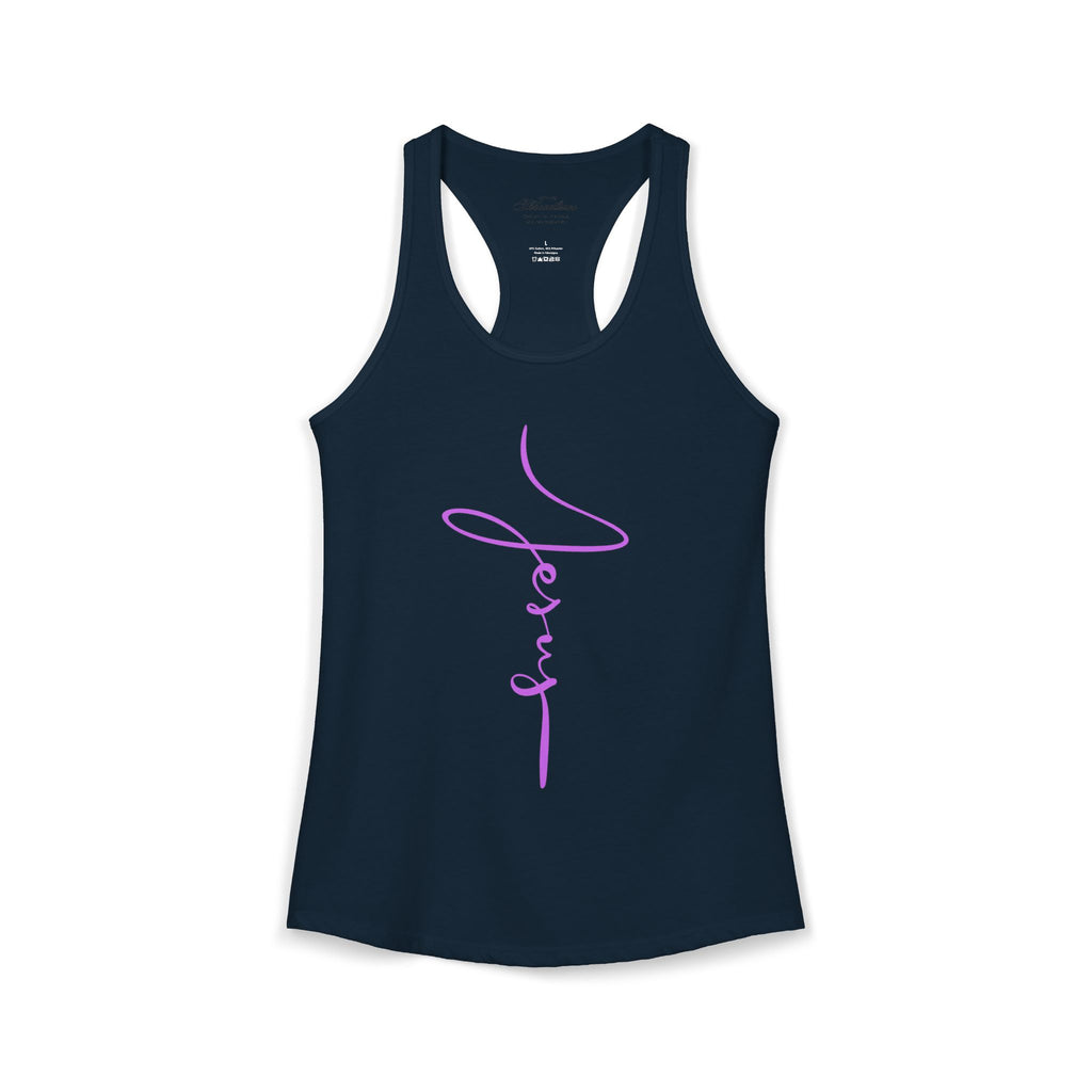 Jesus Script Racerback Tank