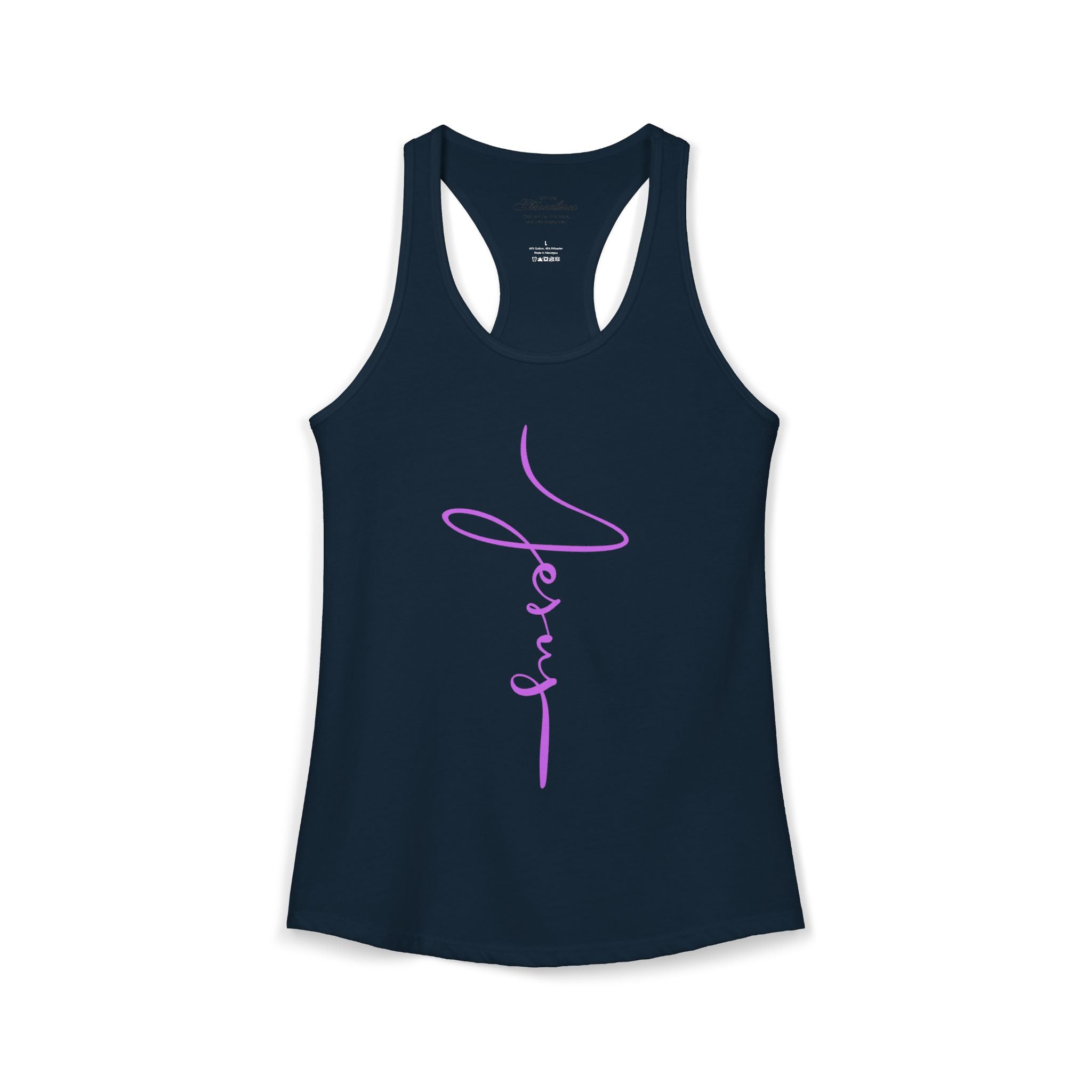Jesus Script Racerback Tank