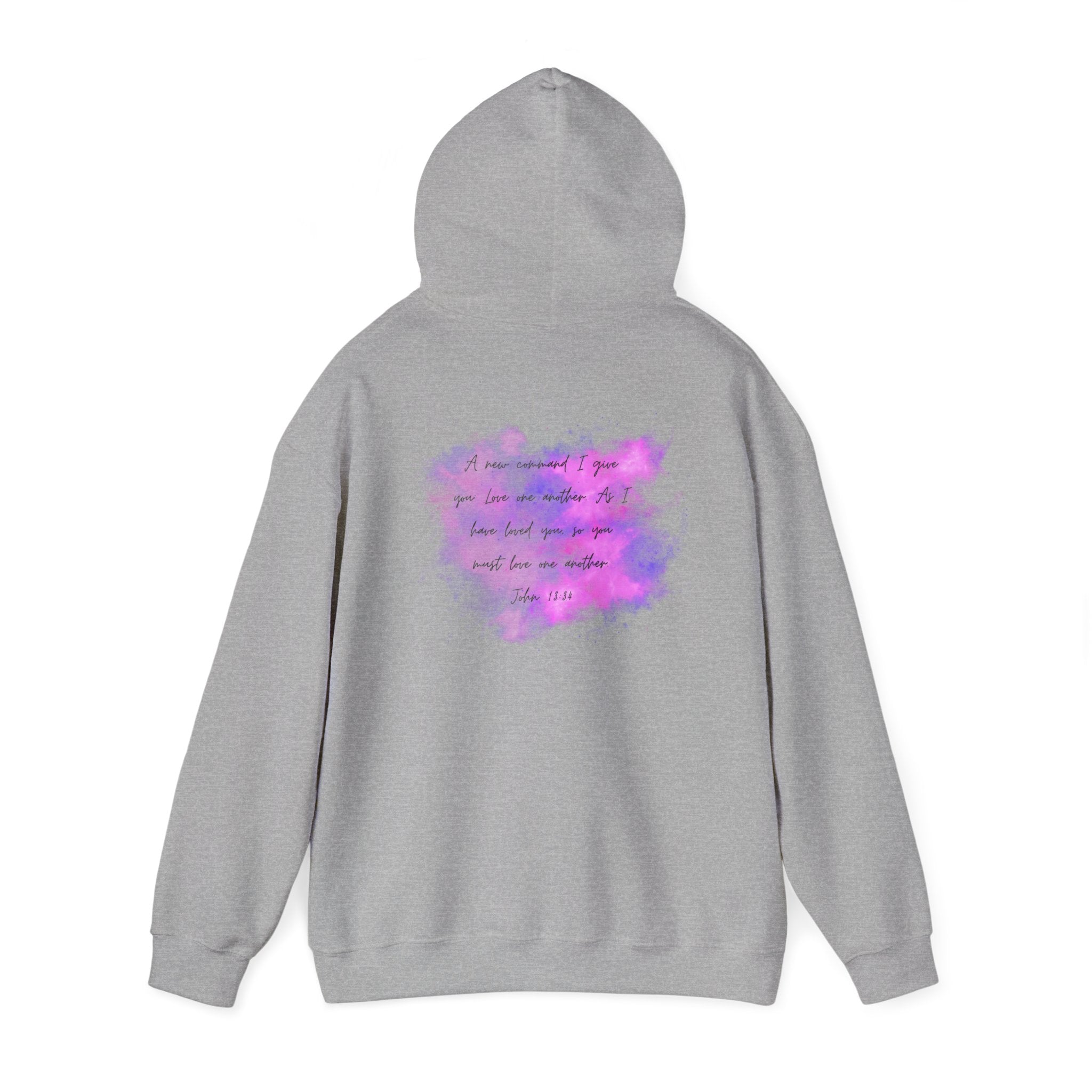 Inspirational Pastel Watercolor Hoodie — 'LOVE' Motivational Graphic