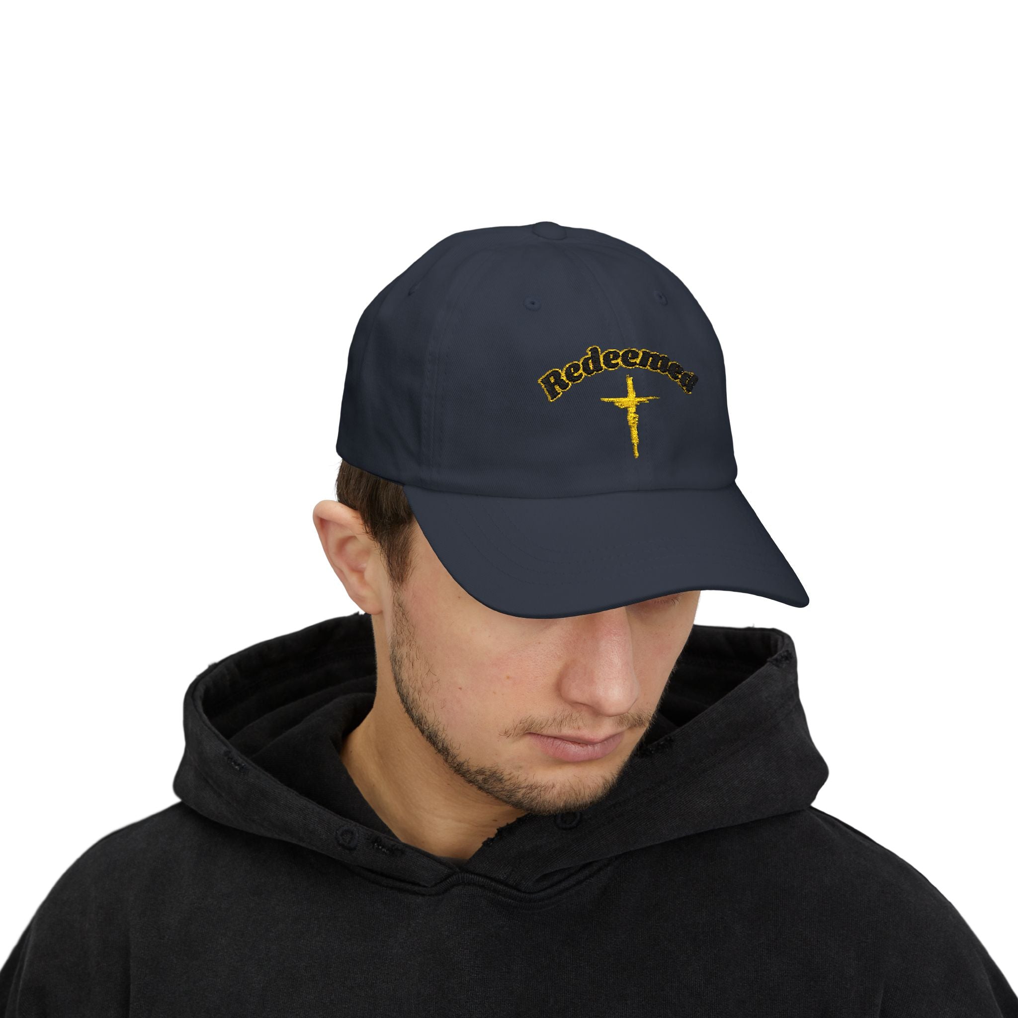 Redeemed Cross Dad Cap — Christian Baseball Hat