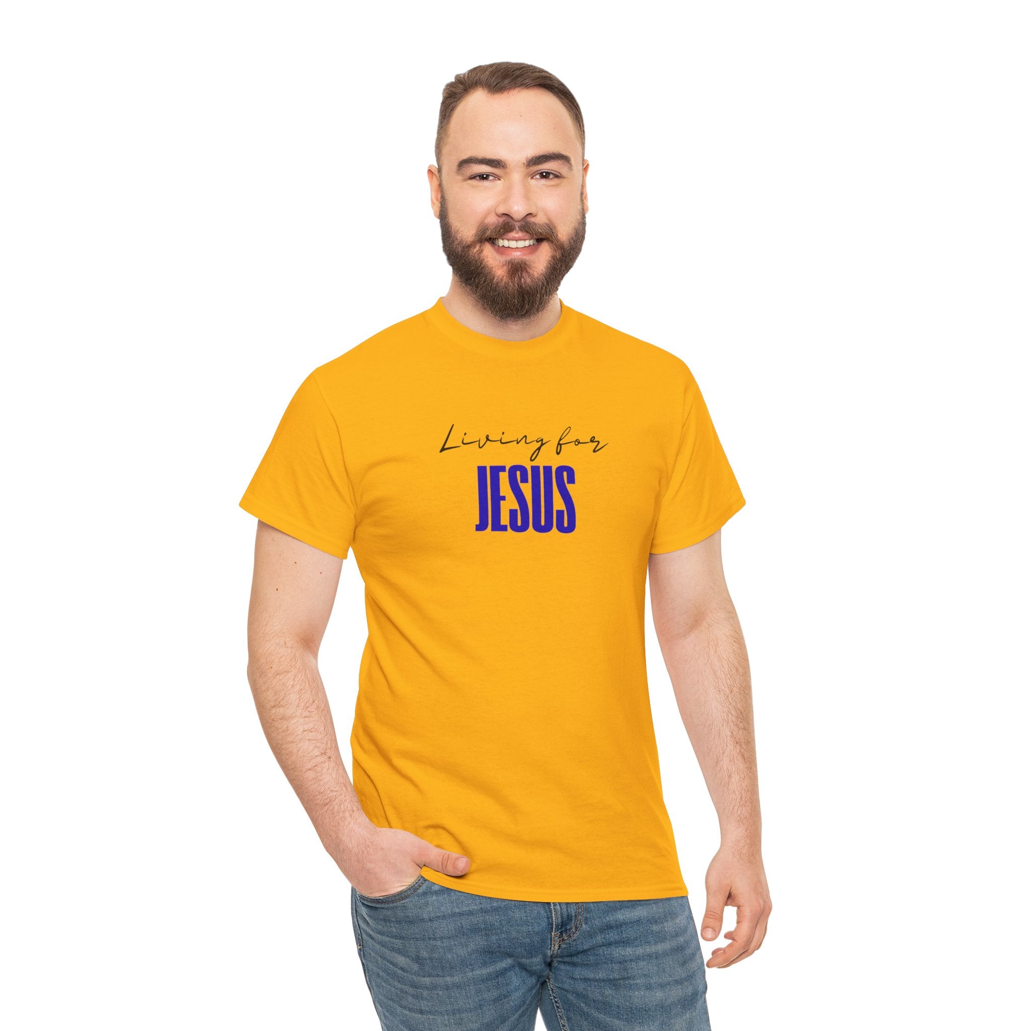 Living For Jesus T-Shirt — Faith Graphic Tee