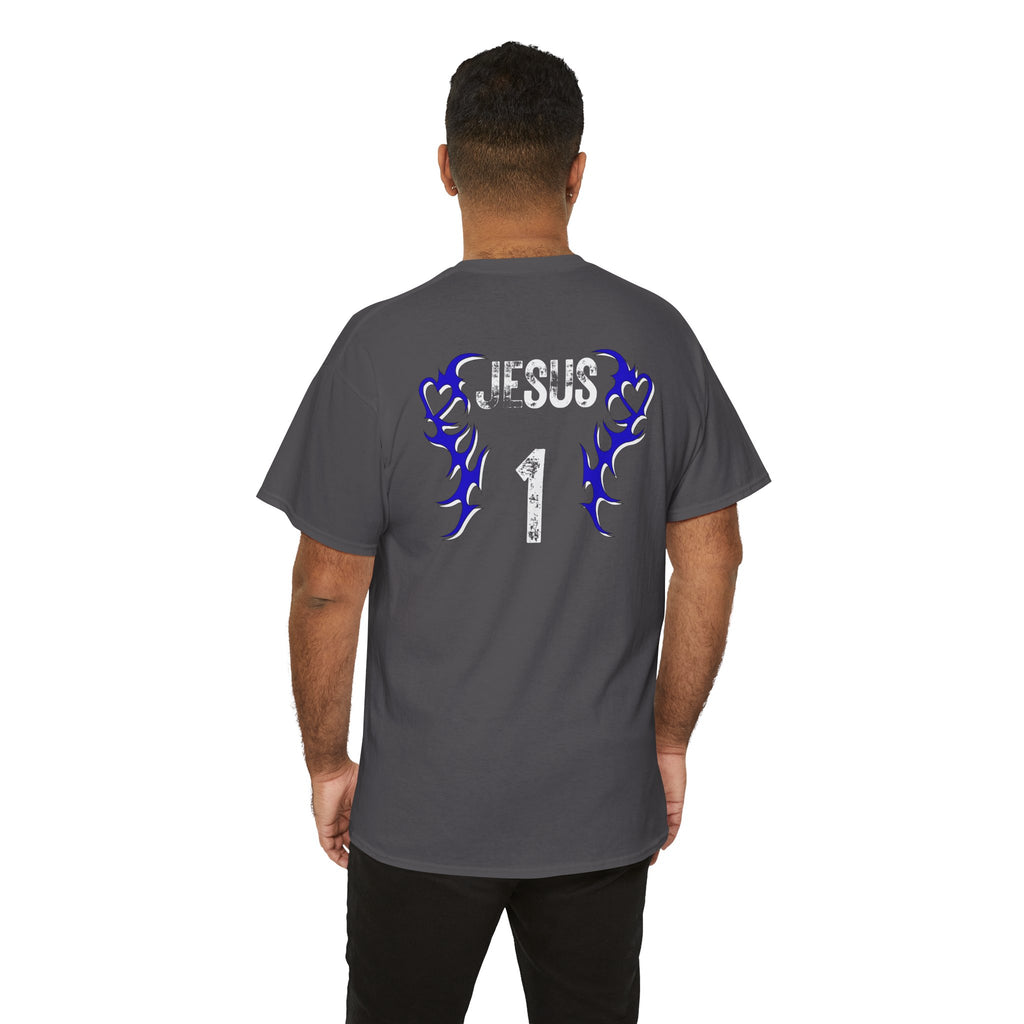 Team Jesus Flame Graphic Tee — Faith-Based Christian T-Shirt