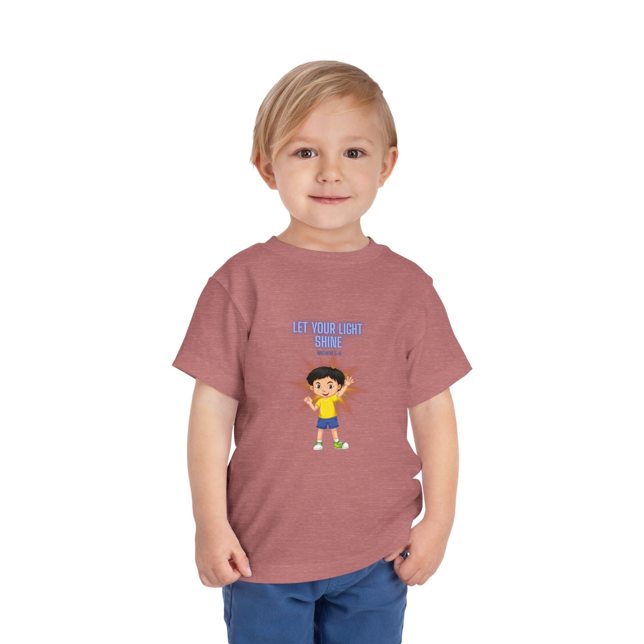 Let Your Light Shine Toddler Tee — Encouraging Kids Graphic Shirt