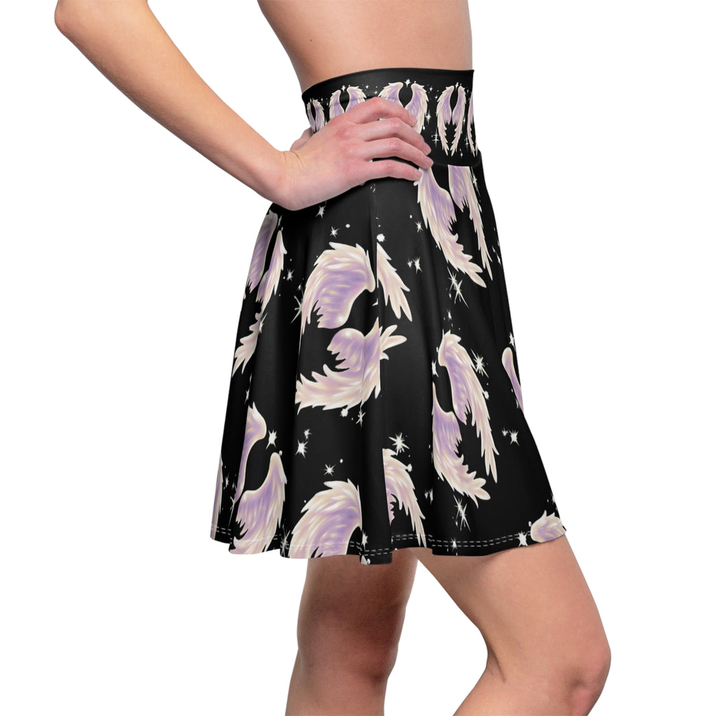 Angel Wings Skirt — Pastel Angel Feather Print