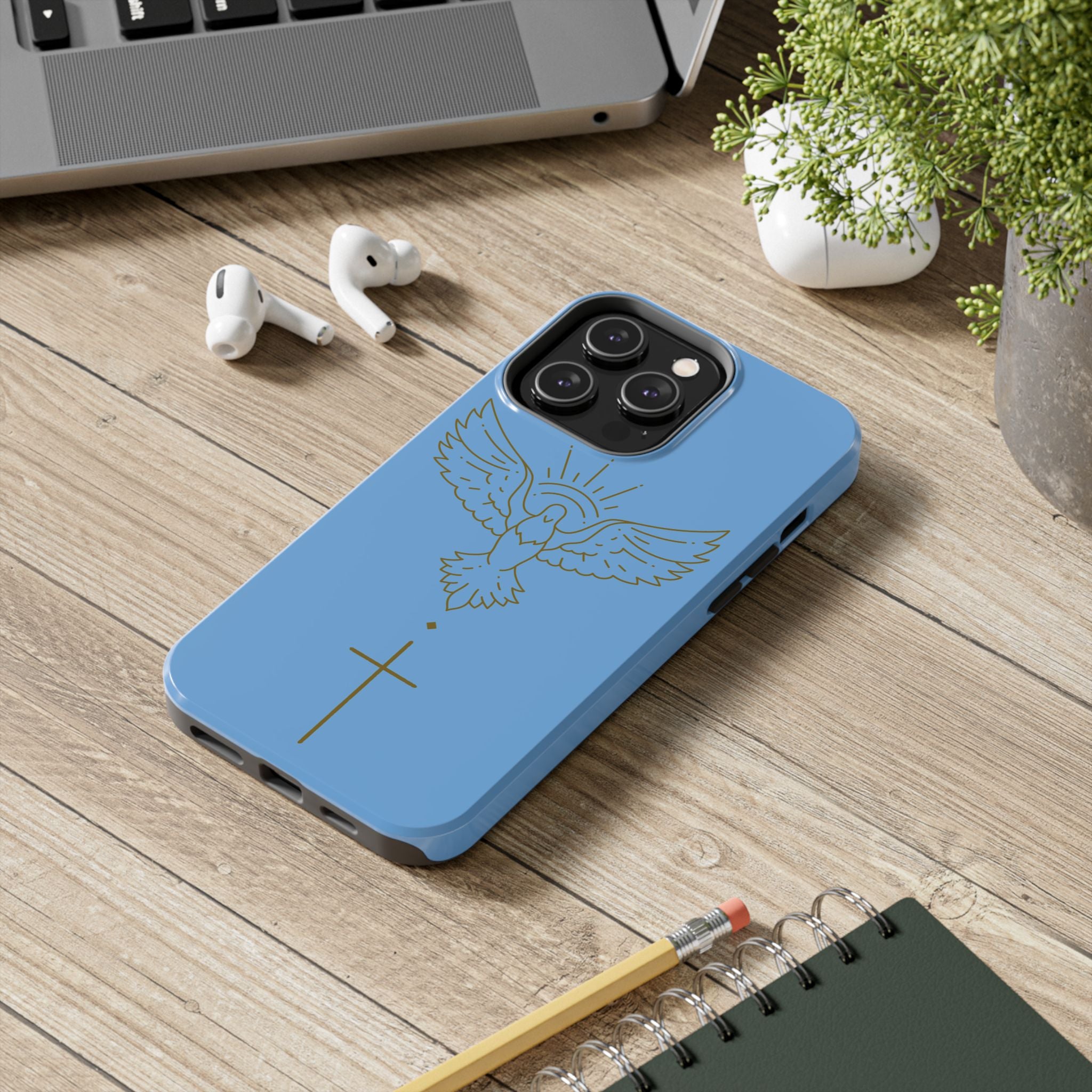 Dove & Cross Tough Phone Case — Inspirational Christian Religious Phone Cover