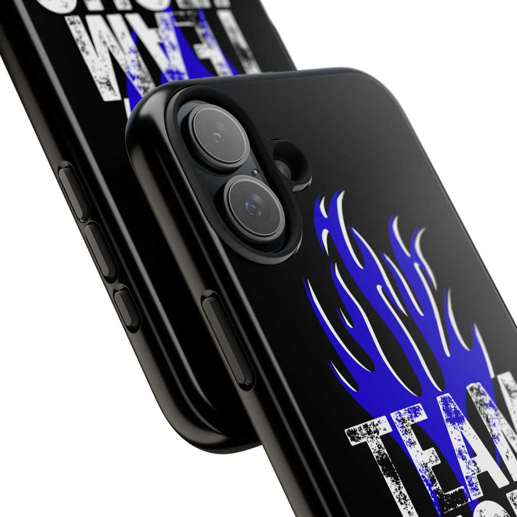 Team Jesus Phone Case — Blue Flame Christian Protective Case