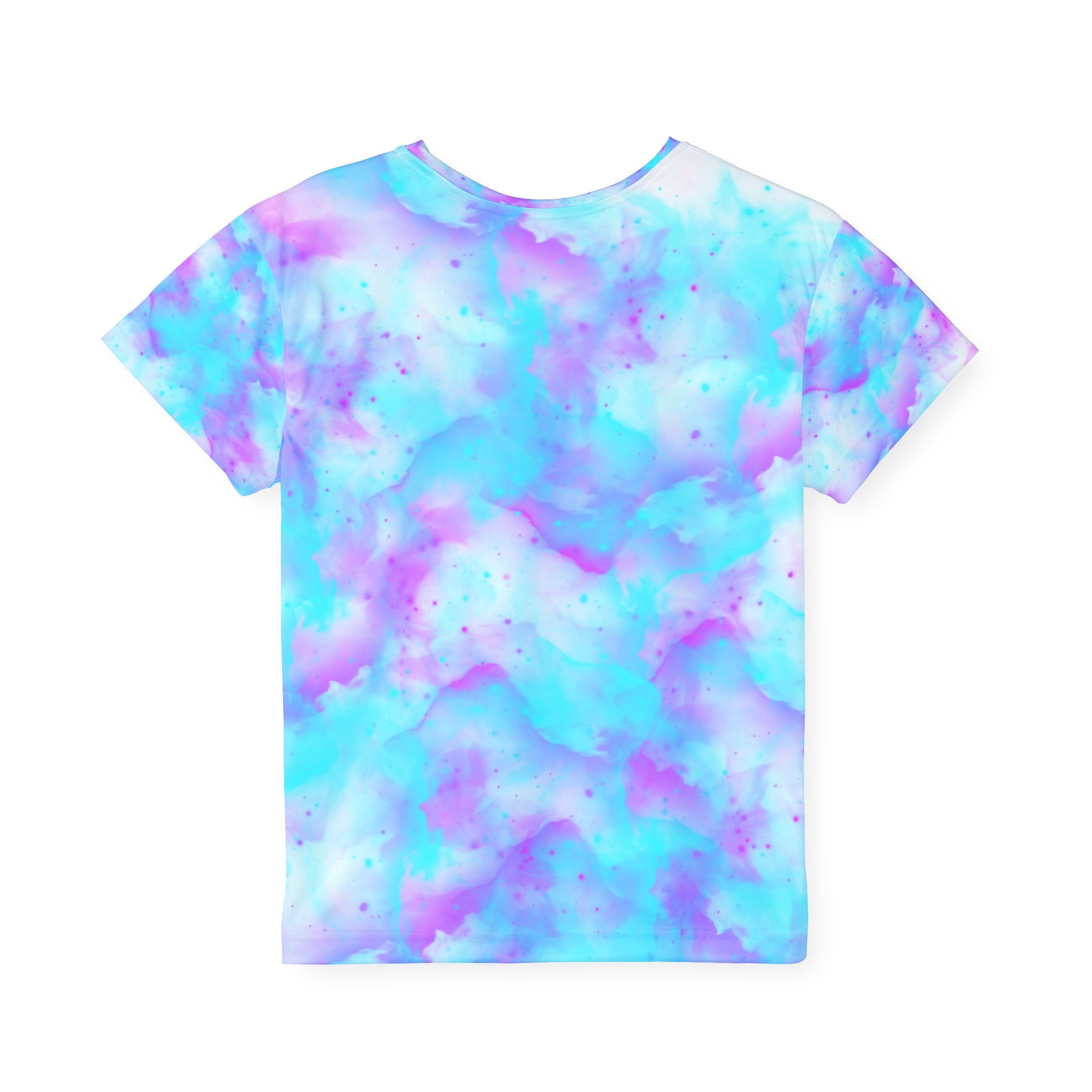 Kids Sky Graphic Tee — "Jesus King of the Universe" Pastel Christian Tee