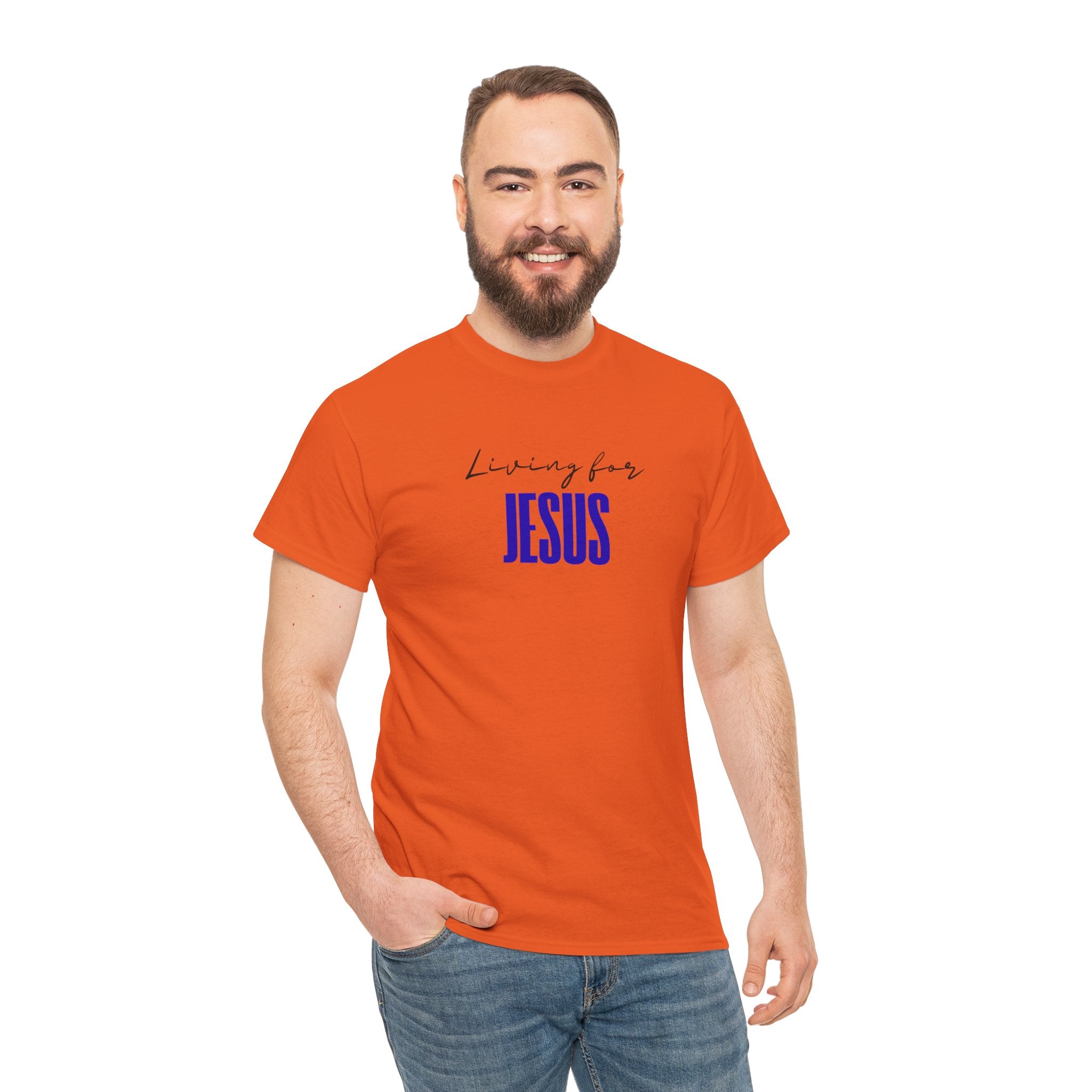 Living For Jesus T-Shirt — Faith Graphic Tee