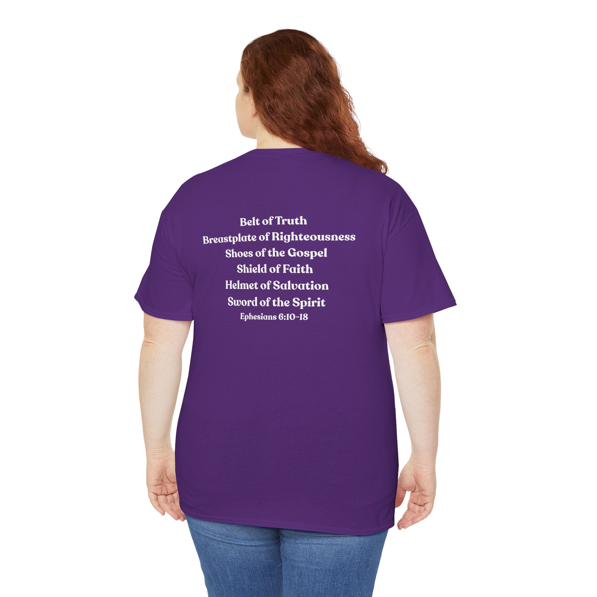 Christian Armor T-Shirt — "Put on the Armor of God" Women's Faith Tee