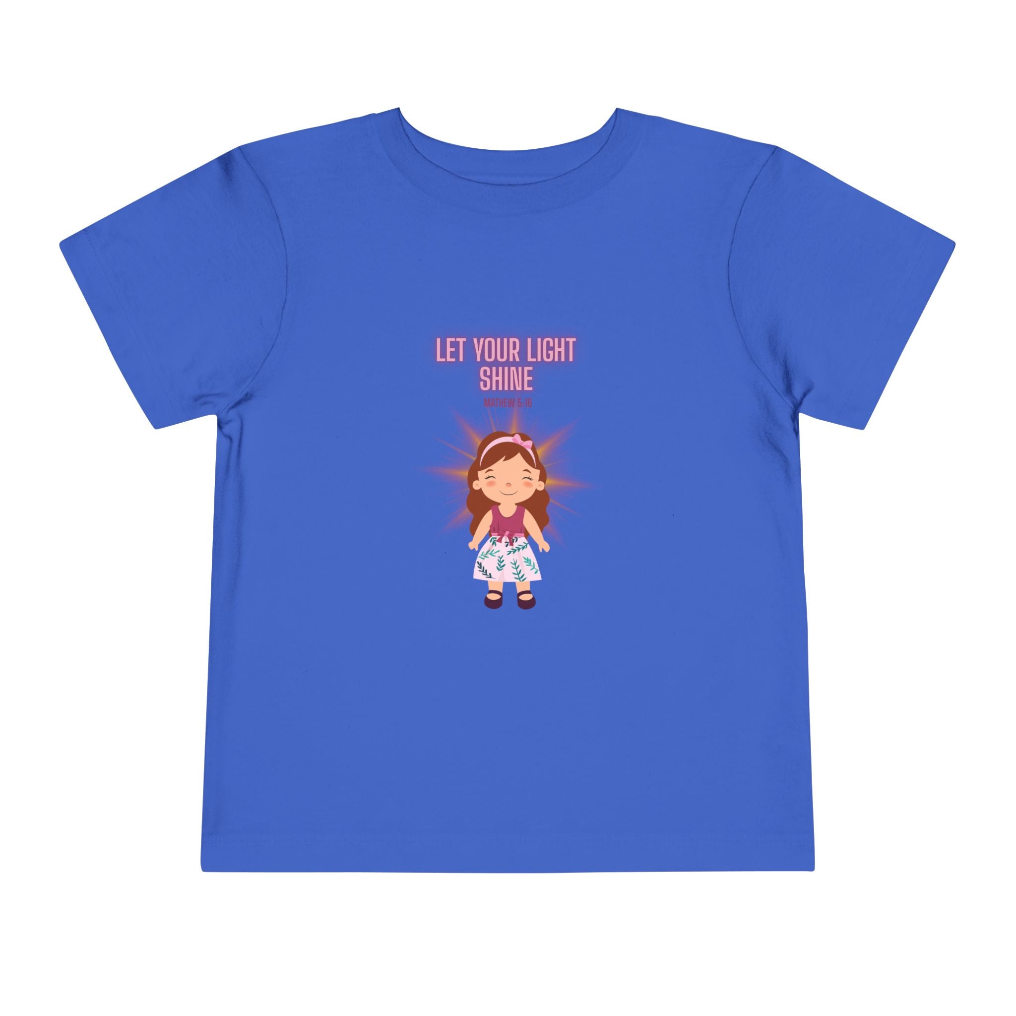 “Let Your Light Shine” Toddler Tee — Cute Girl Sunshine Graphic