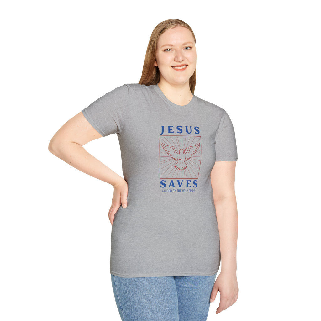 Jesus Saves T-Shirt — Dove of the Holy Spirit Christian Tee