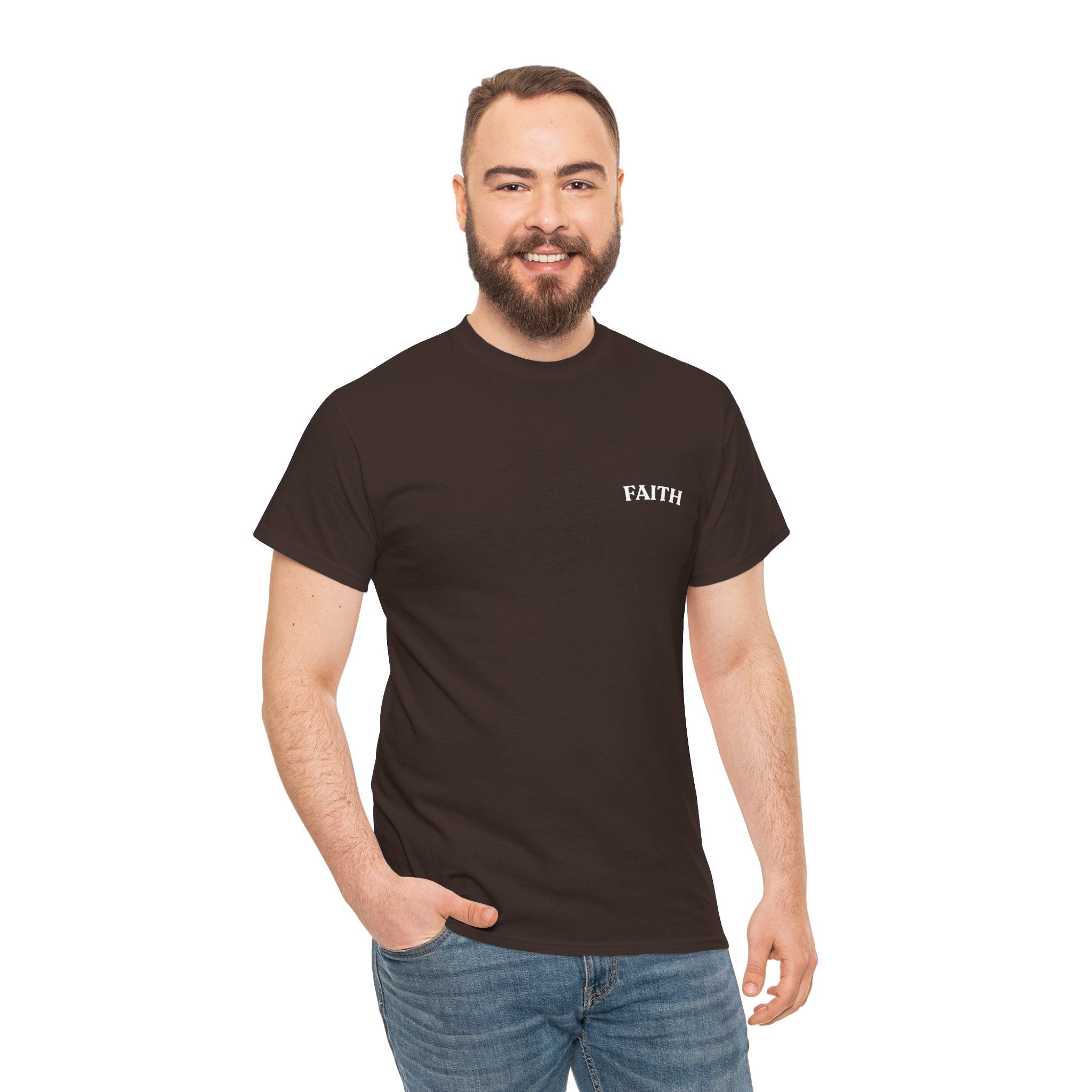 Faith Emoji Tee — “Walk by faith not by sight” Christian Graphic T-Shirt