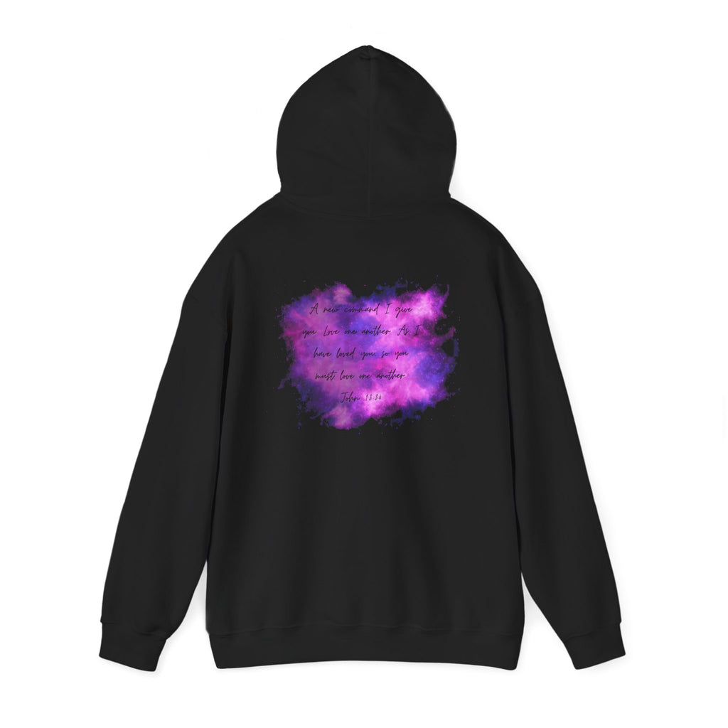 Inspirational Pastel Watercolor Hoodie — 'LOVE' Motivational Graphic