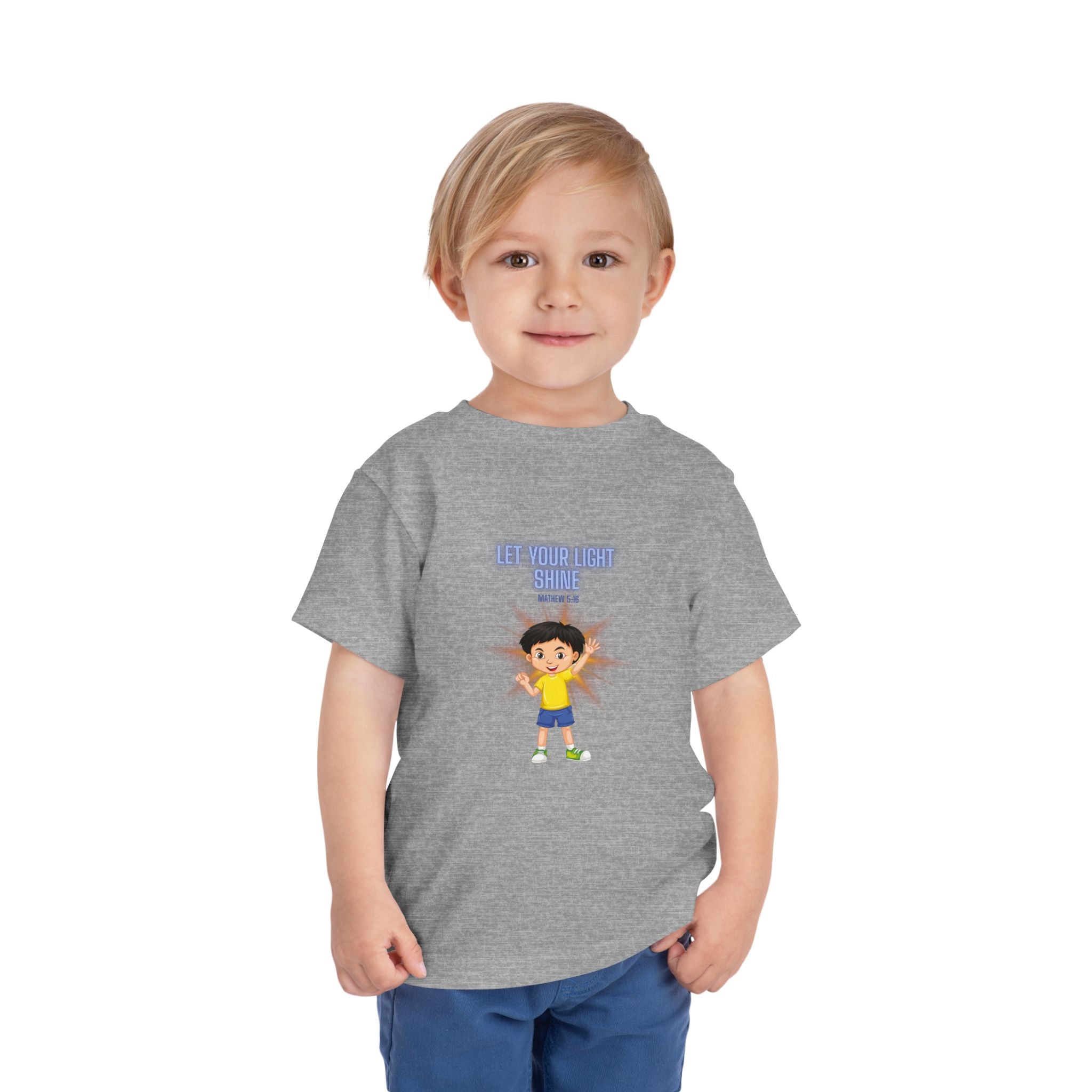 Let Your Light Shine Toddler Tee — Encouraging Kids Graphic Shirt