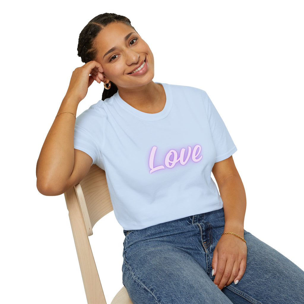 Love Purple Scripture Tee — "Love is patient and kind" Christian T-Shirt