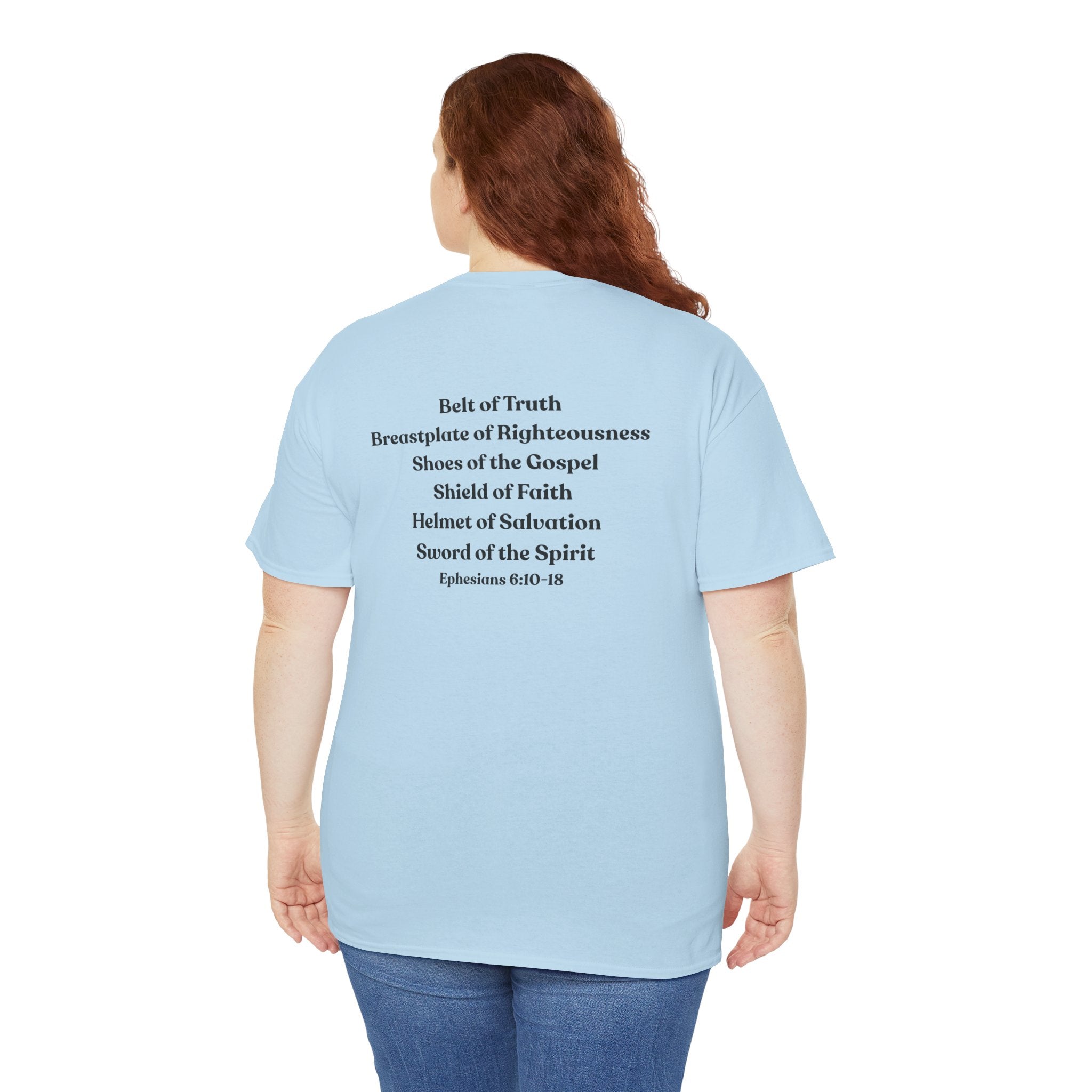 Christian Armor T-Shirt — "Put on the Armor of God" Women's Faith Tee