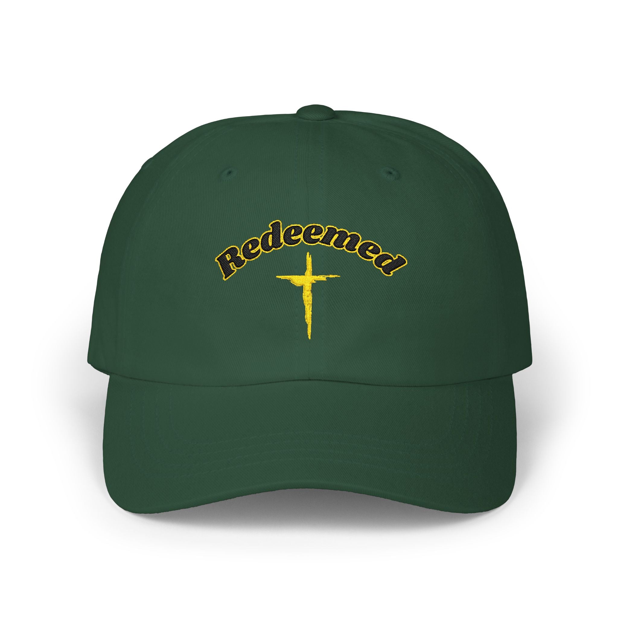 Redeemed Cross Dad Cap — Christian Baseball Hat