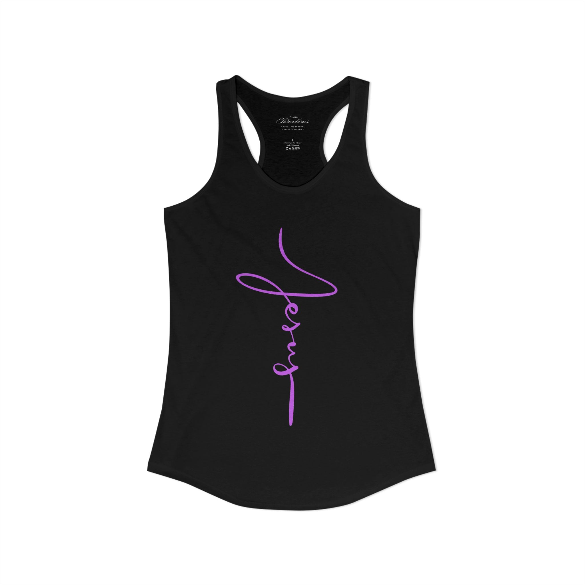 Jesus Script Racerback Tank