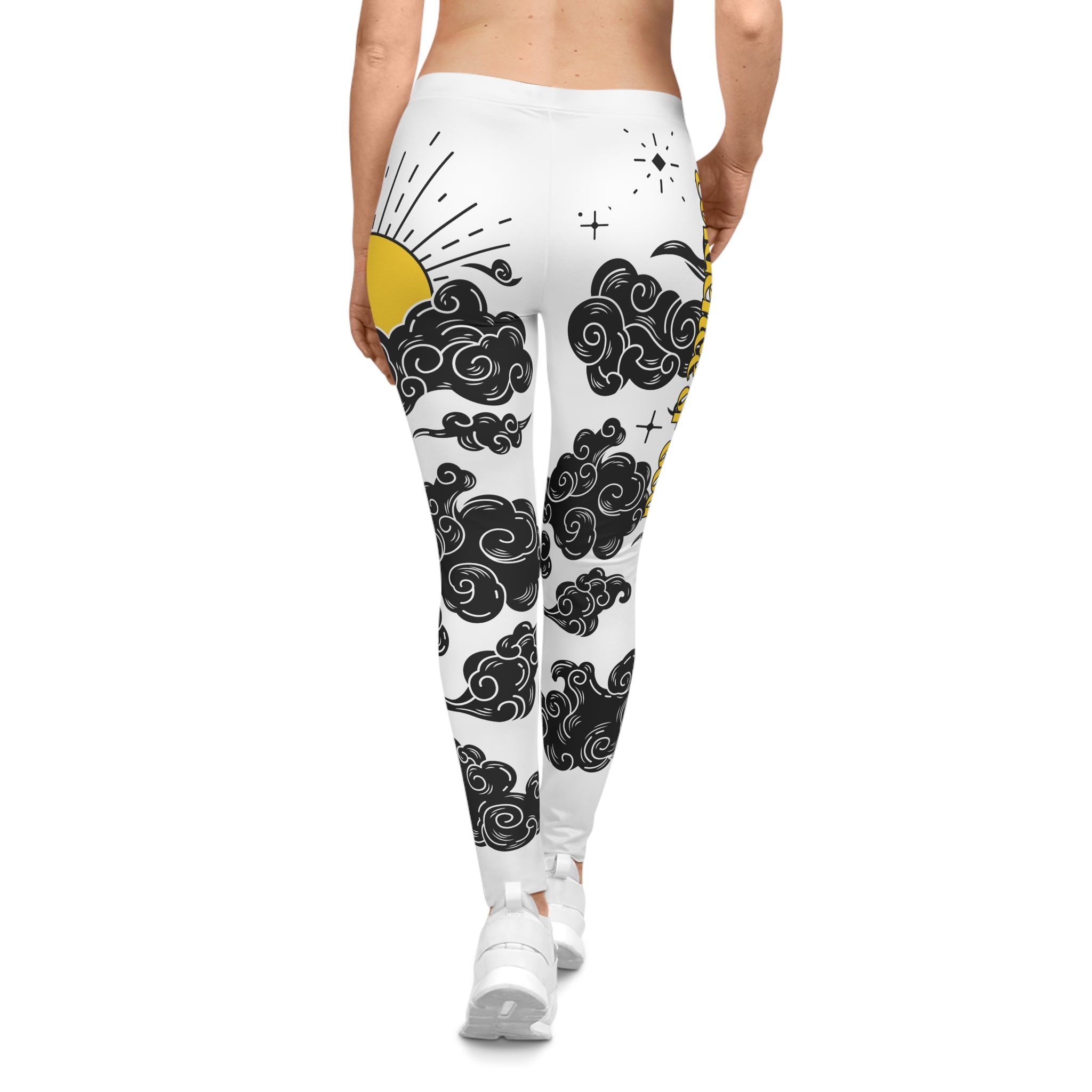 Sun & Swirl Cloud Leggings — Women’s Evidence of God Casual Leggings