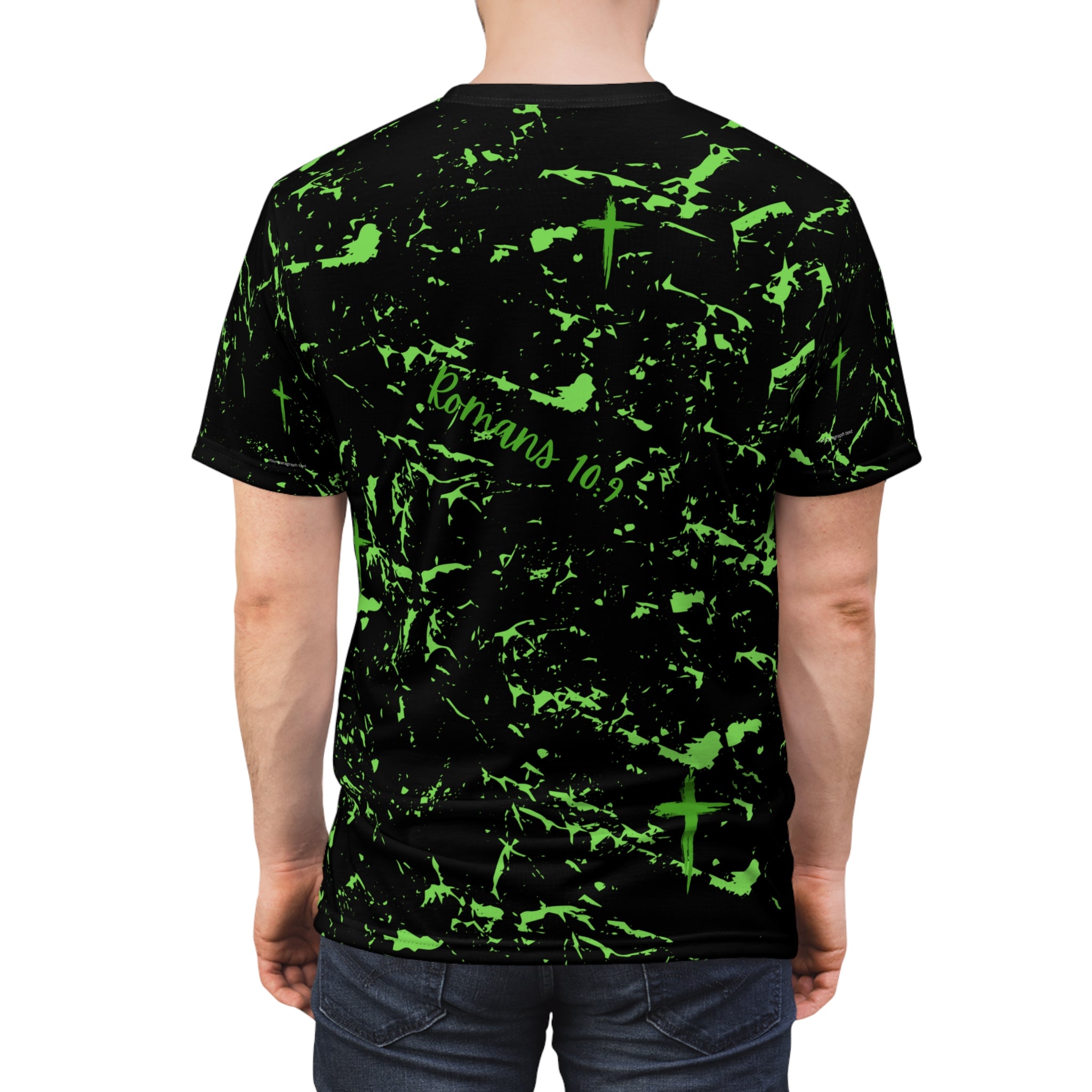 Jesus Saves Neon Marble Tee