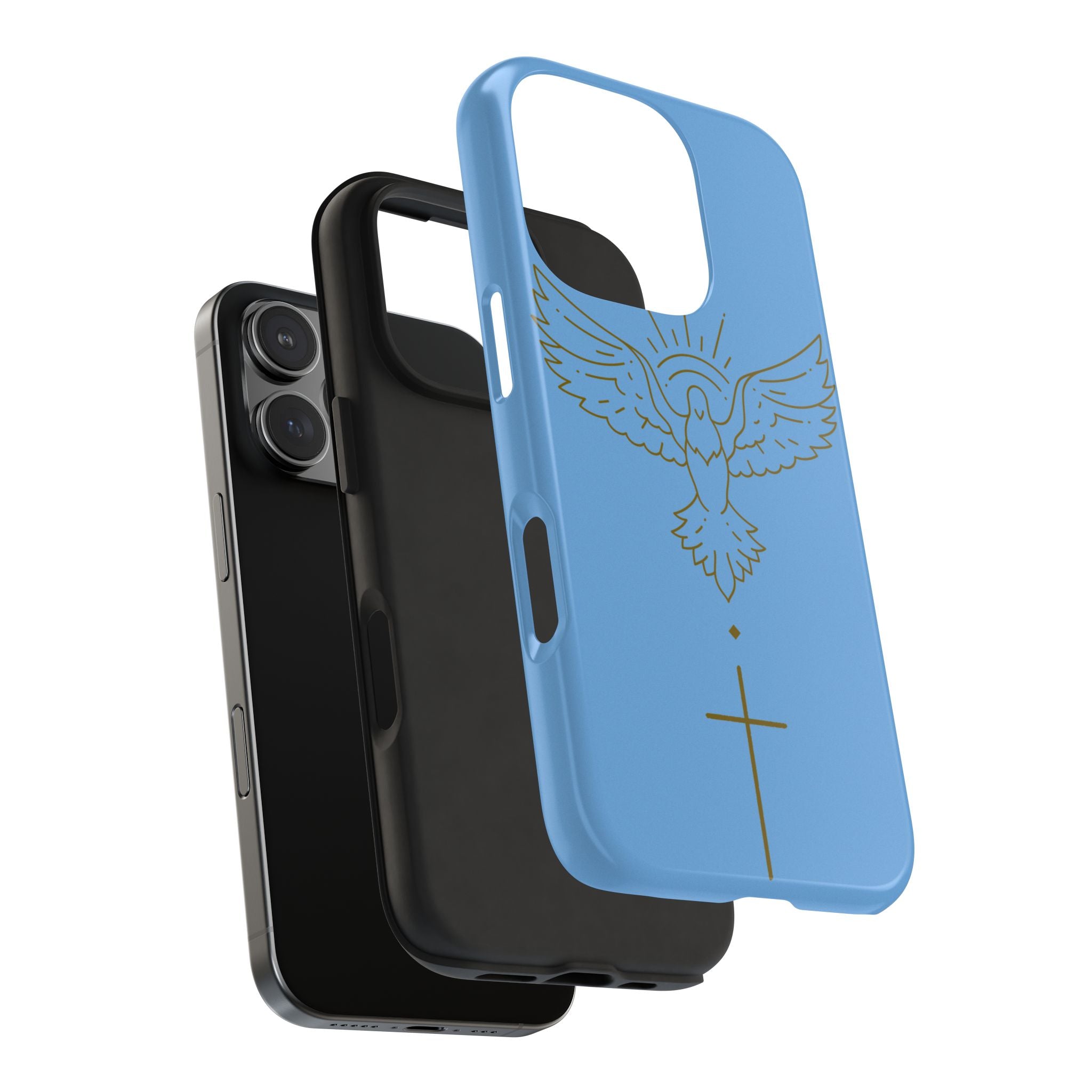 Dove & Cross Tough Phone Case — Inspirational Christian Religious Phone Cover