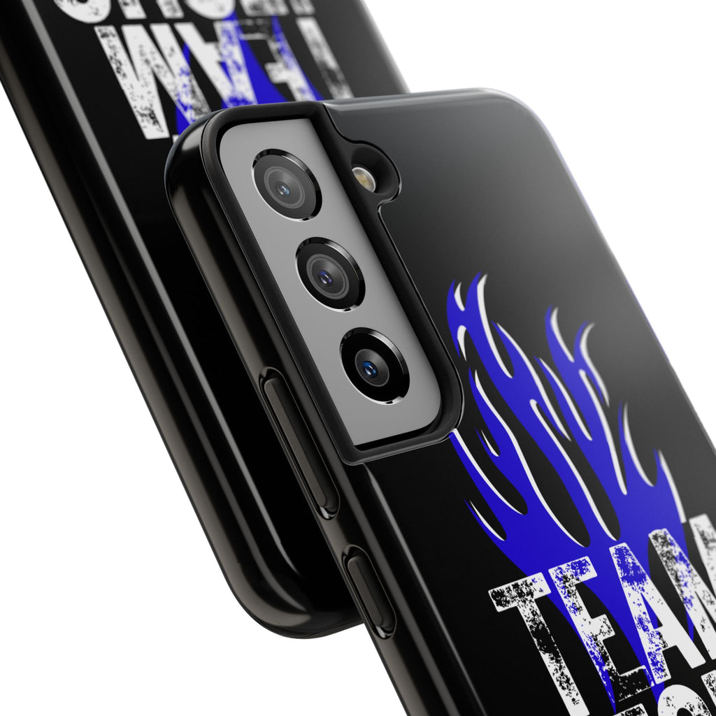 Team Jesus Phone Case — Blue Flame Christian Protective Case