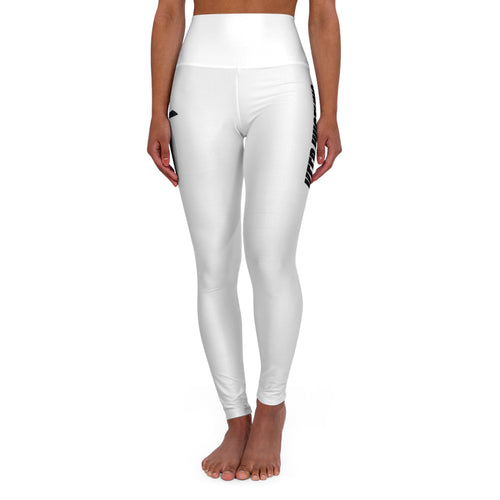 Christian High-Waisted Leggings — "Keep Hustling, Rely on Jesus"