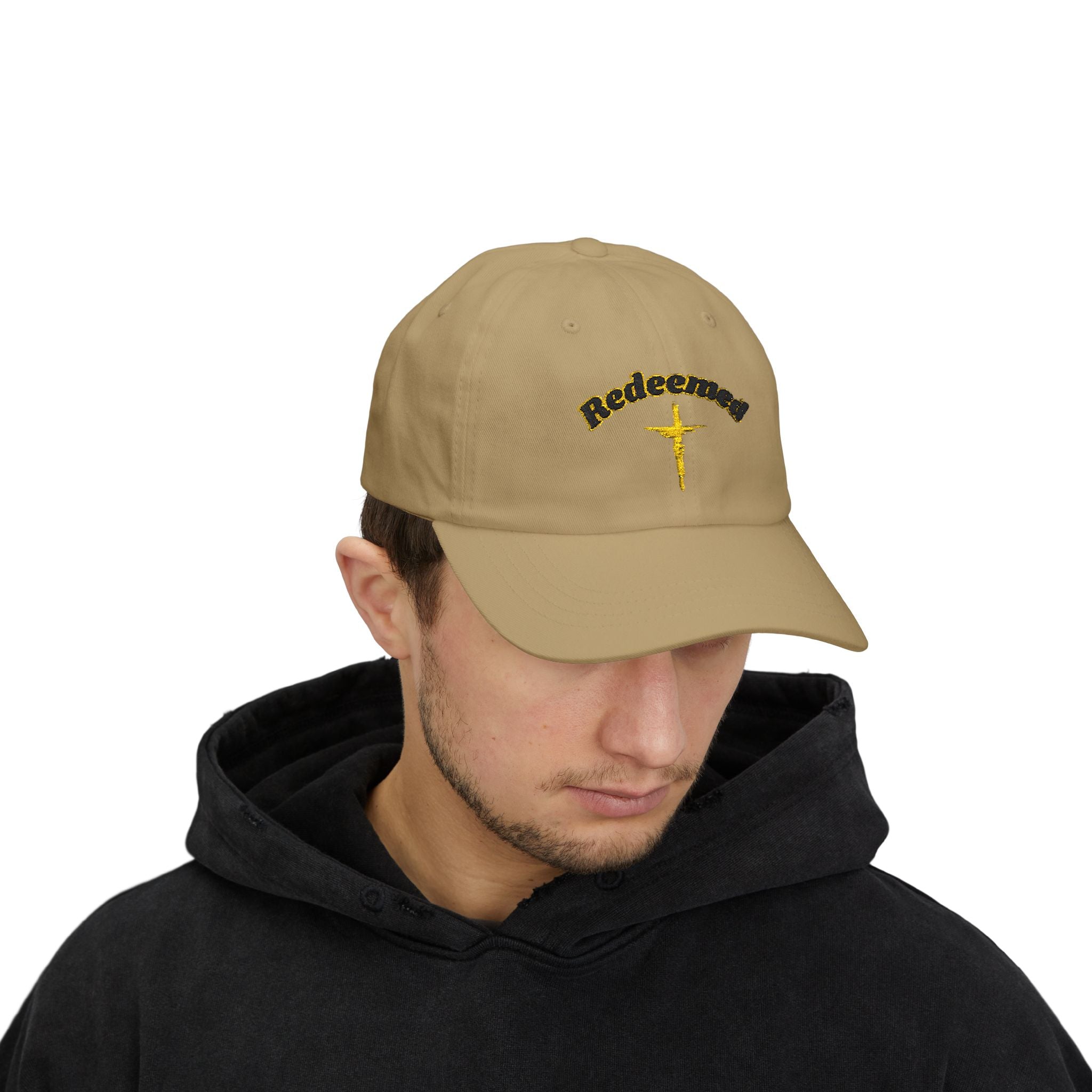 Redeemed Cross Dad Cap — Christian Baseball Hat