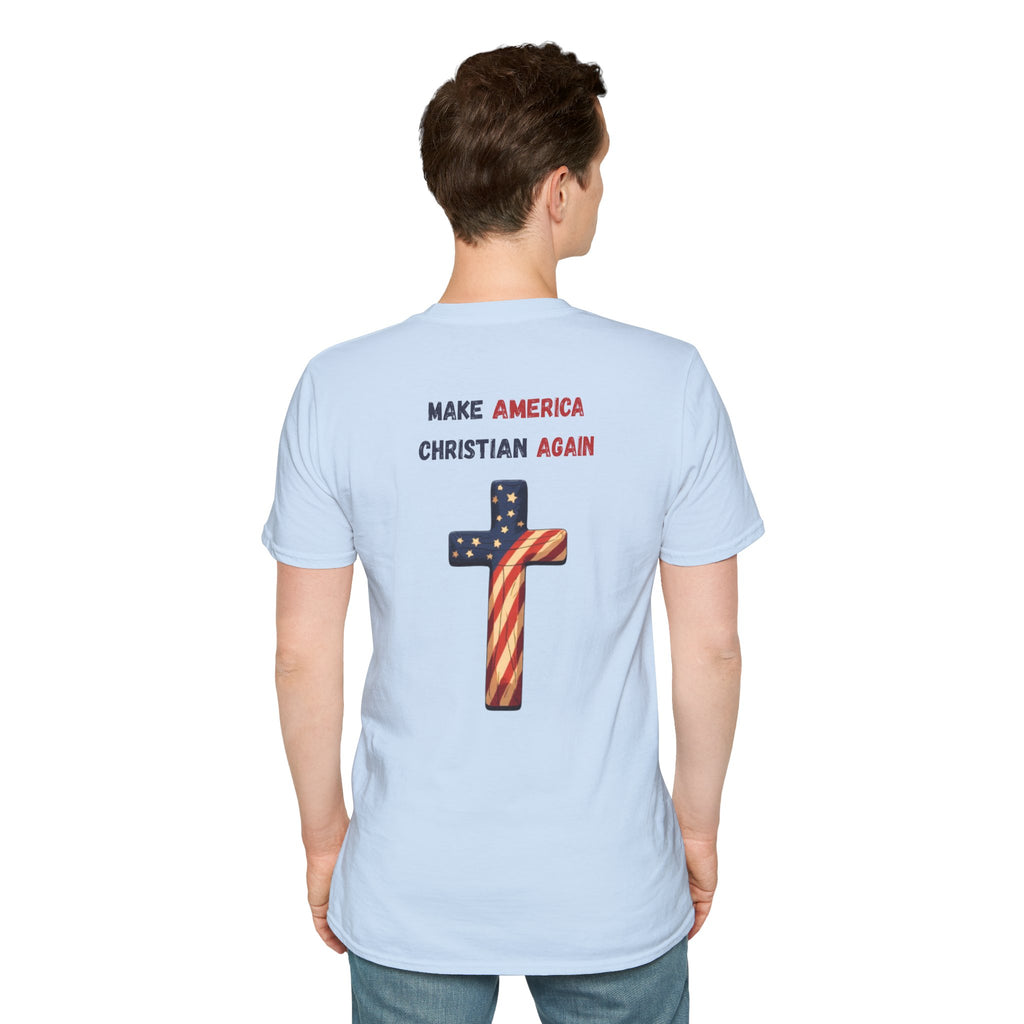 In God We Trust Eagle T-Shirt — Make America Christian Again Cross Tee