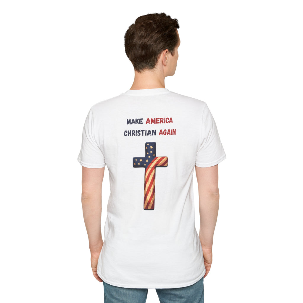 In God We Trust Eagle T-Shirt — Make America Christian Again Cross Tee