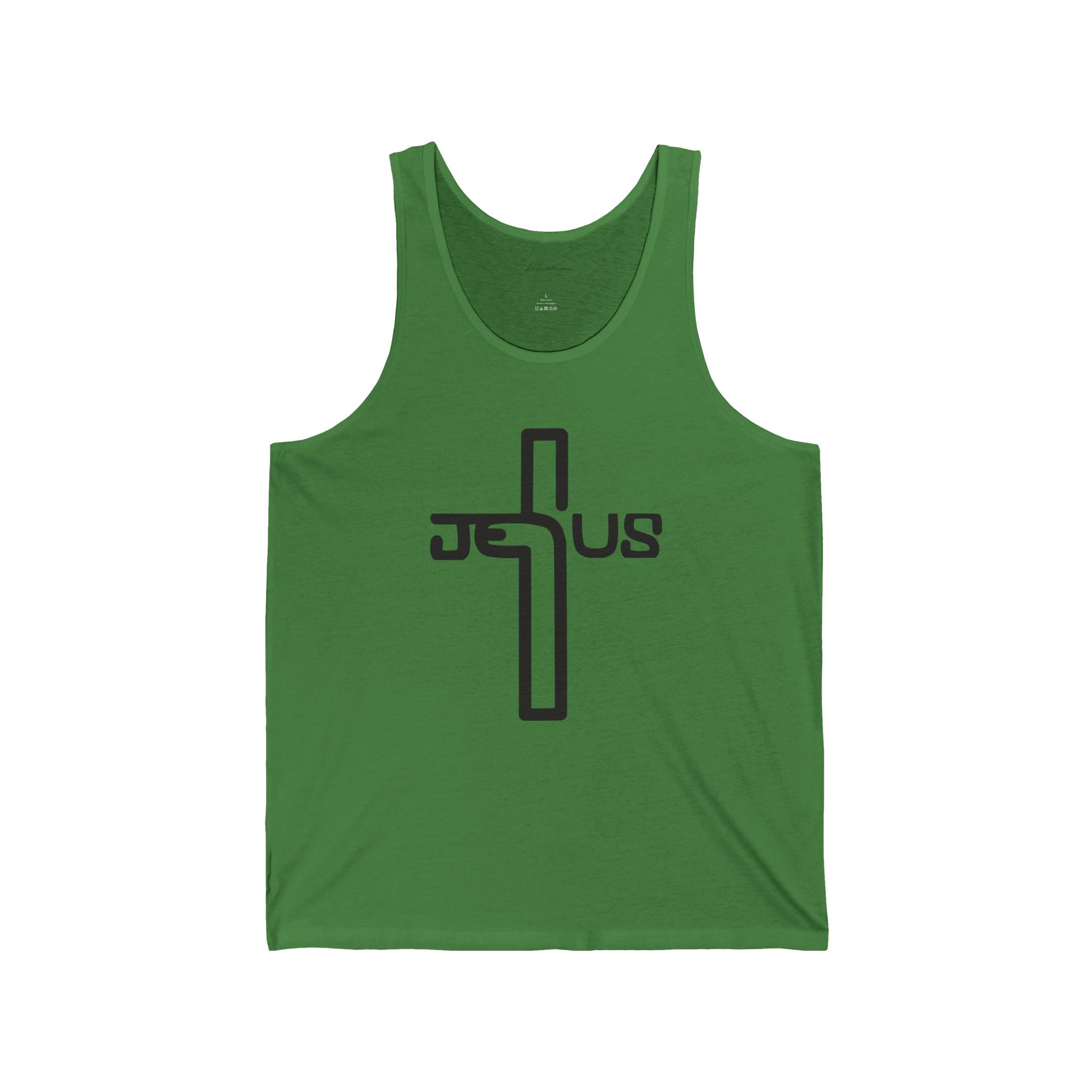 Jesus Cross Tank Top — Minimal Christian Faith Graphic Tank