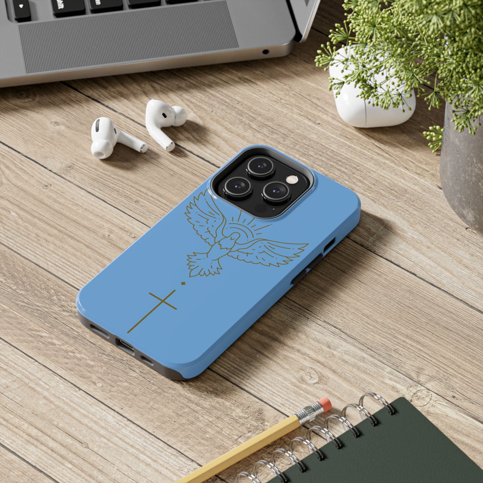 Dove & Cross Tough Phone Case — Inspirational Christian Religious Phone Cover