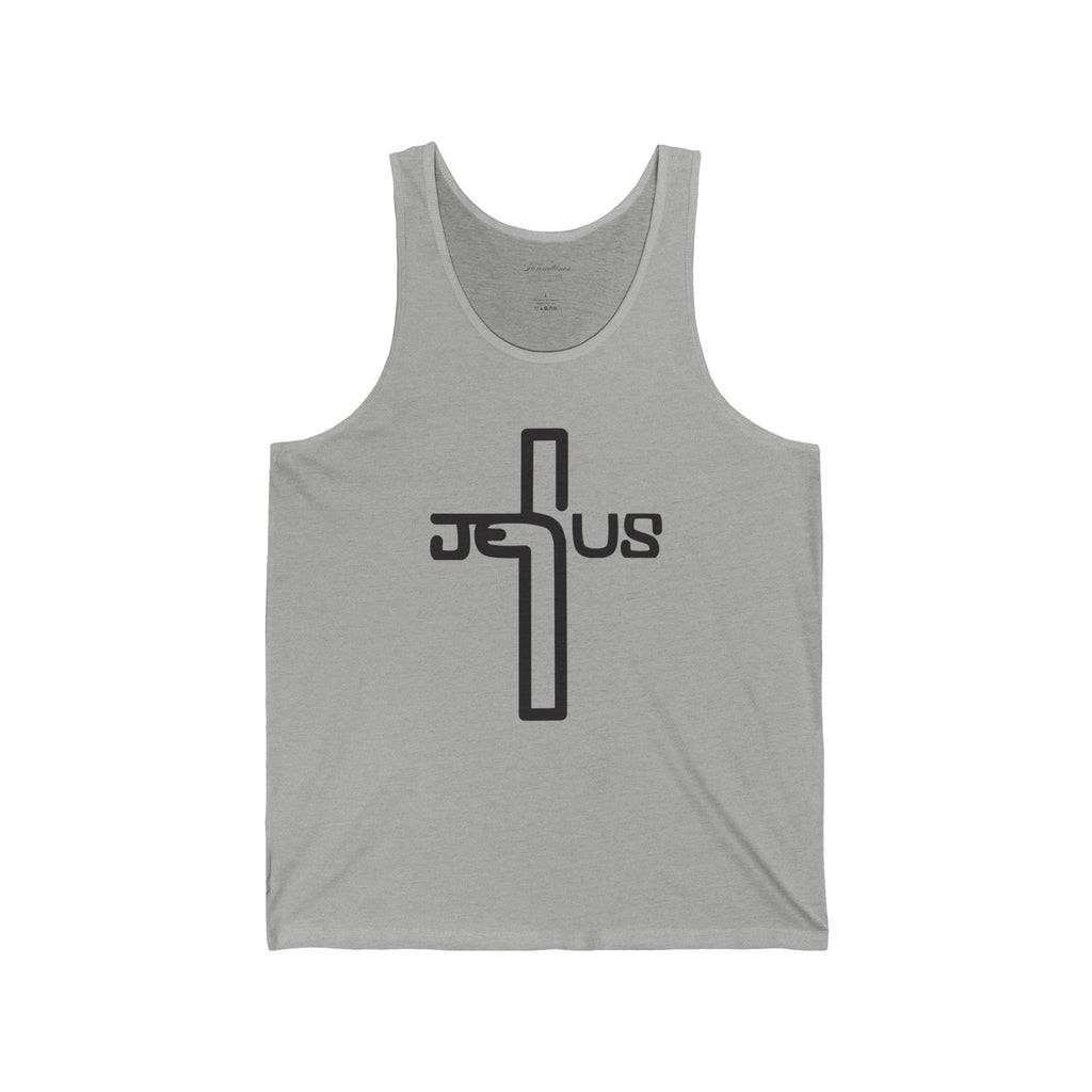 Jesus Cross Tank Top — Minimal Christian Faith Graphic Tank