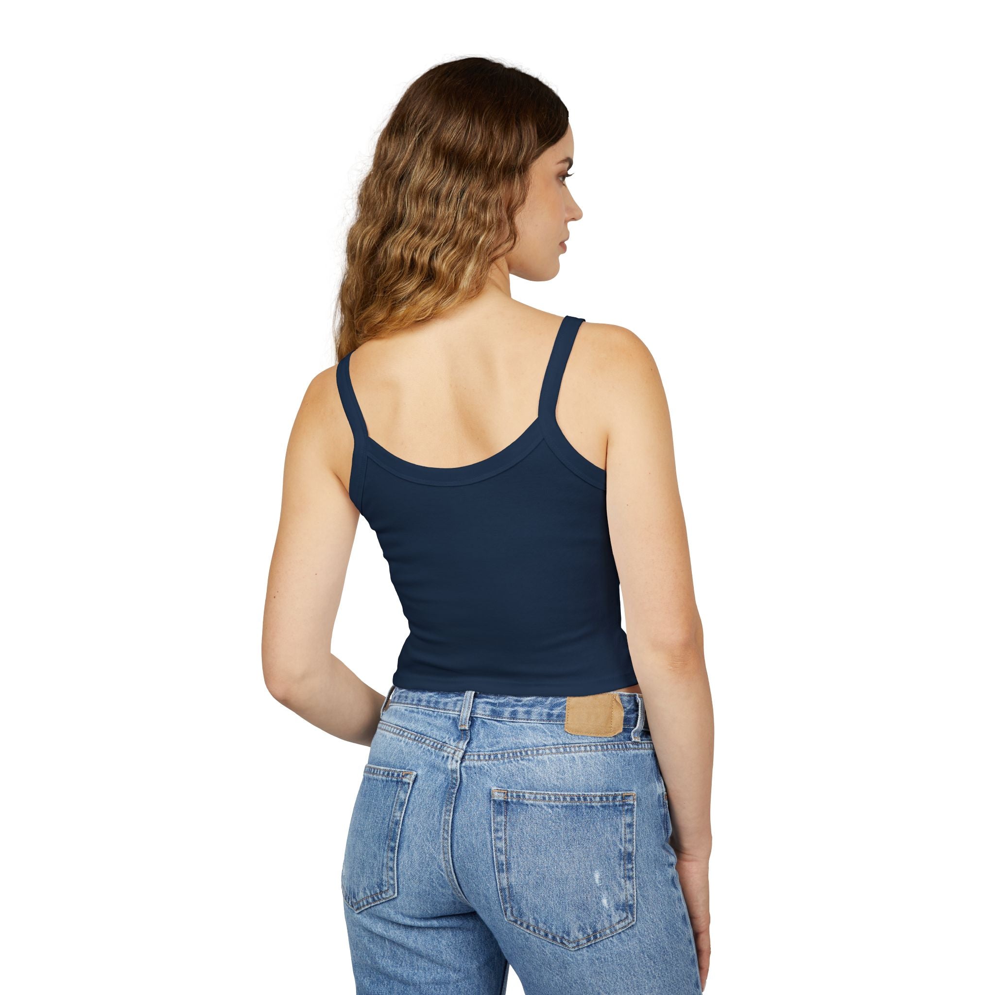 Faith Cross Crop Tank Top — Women's Spiritual Spaghetti Strap Top