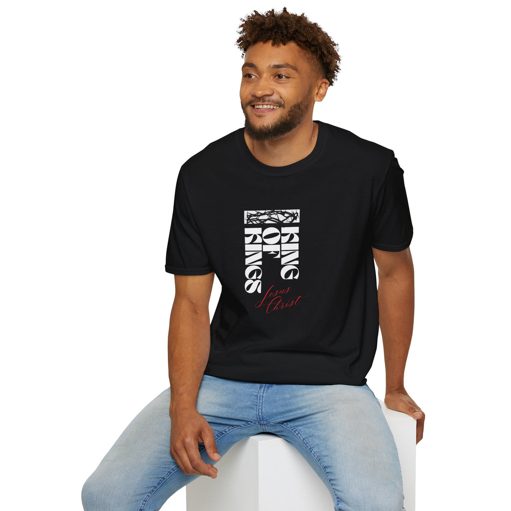 King of Kings T-Shirt — Block Script Christian Faith Tee