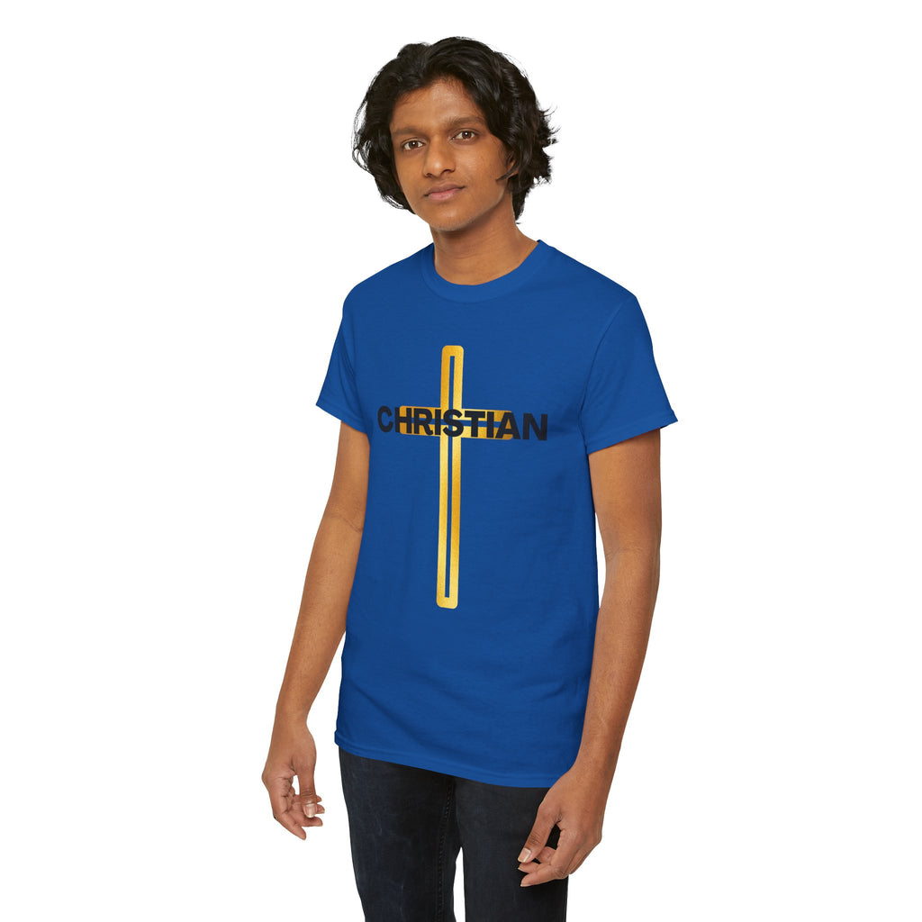 Christian Nutrition Facts Tee — Faith-Based Graphic T-Shirt with Cross & Nutrition Label Back