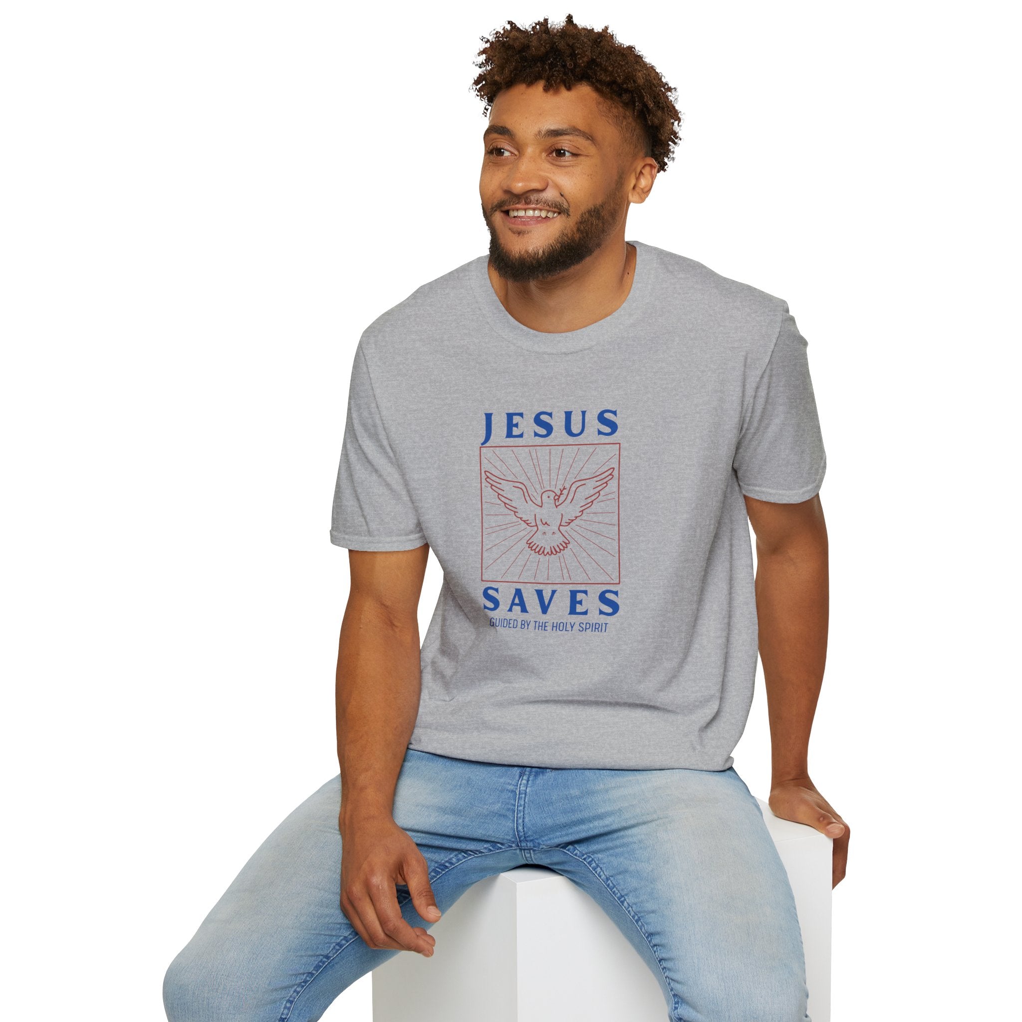 Jesus Saves T-Shirt — Dove of the Holy Spirit Christian Tee
