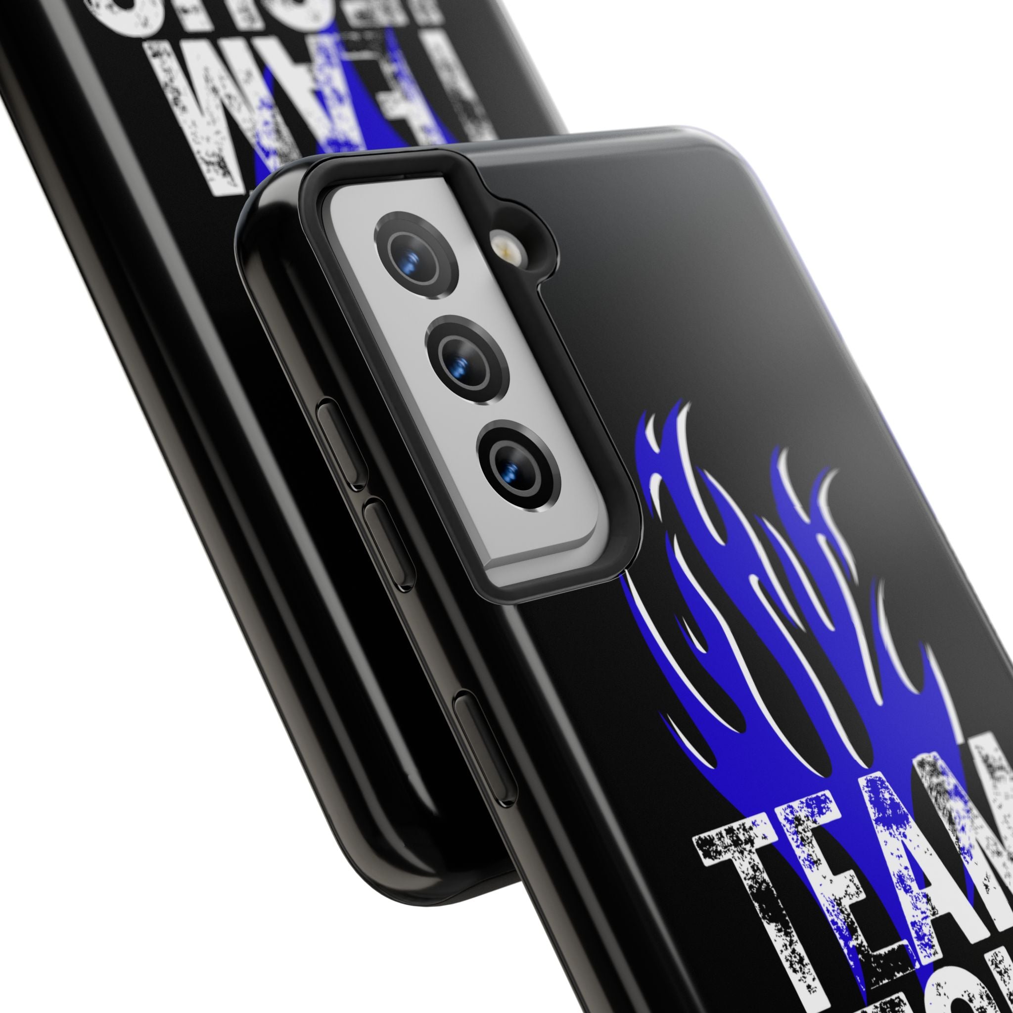 Team Jesus Phone Case — Blue Flame Christian Protective Case