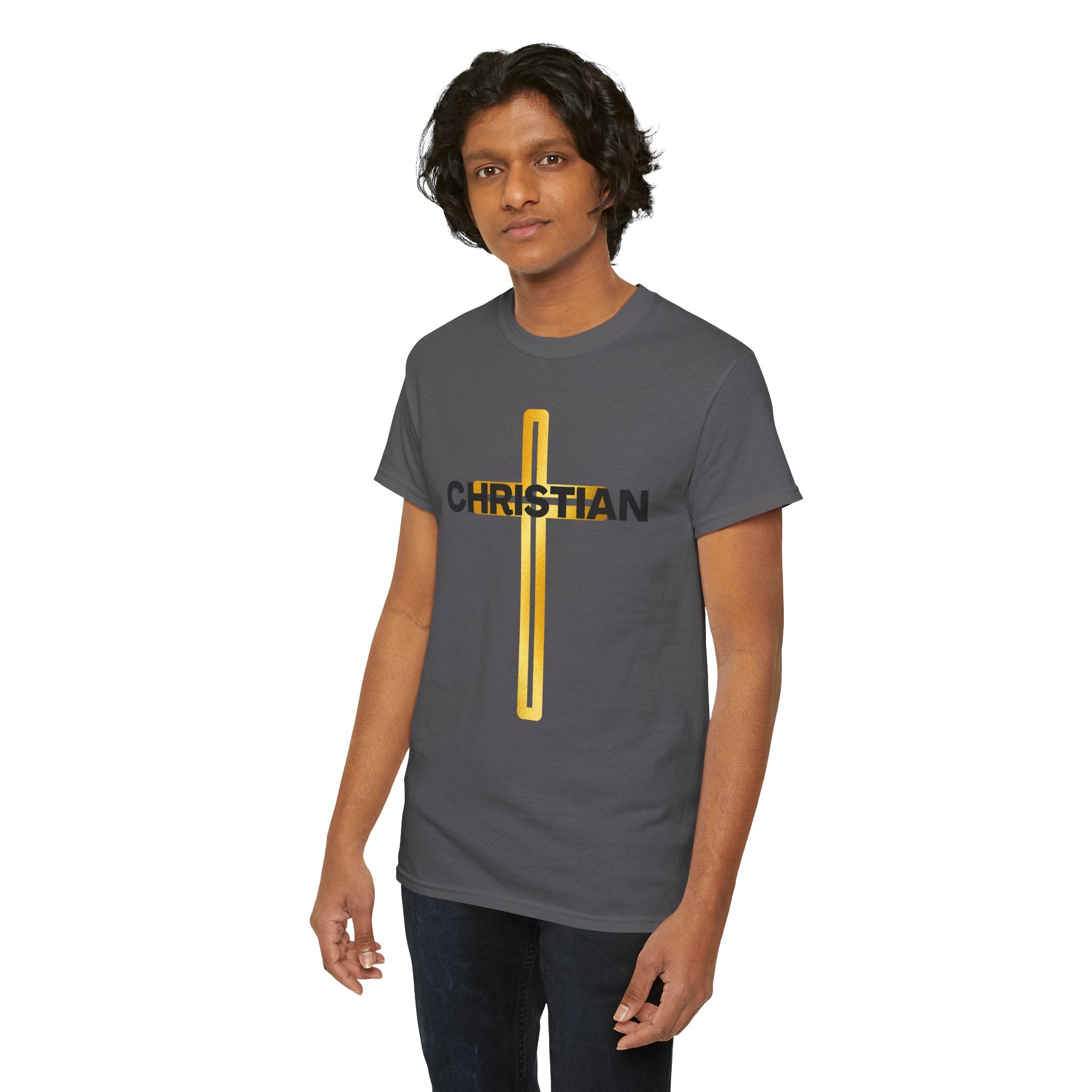 Christian Nutrition Facts Tee — Faith-Based Graphic T-Shirt with Cross & Nutrition Label Back