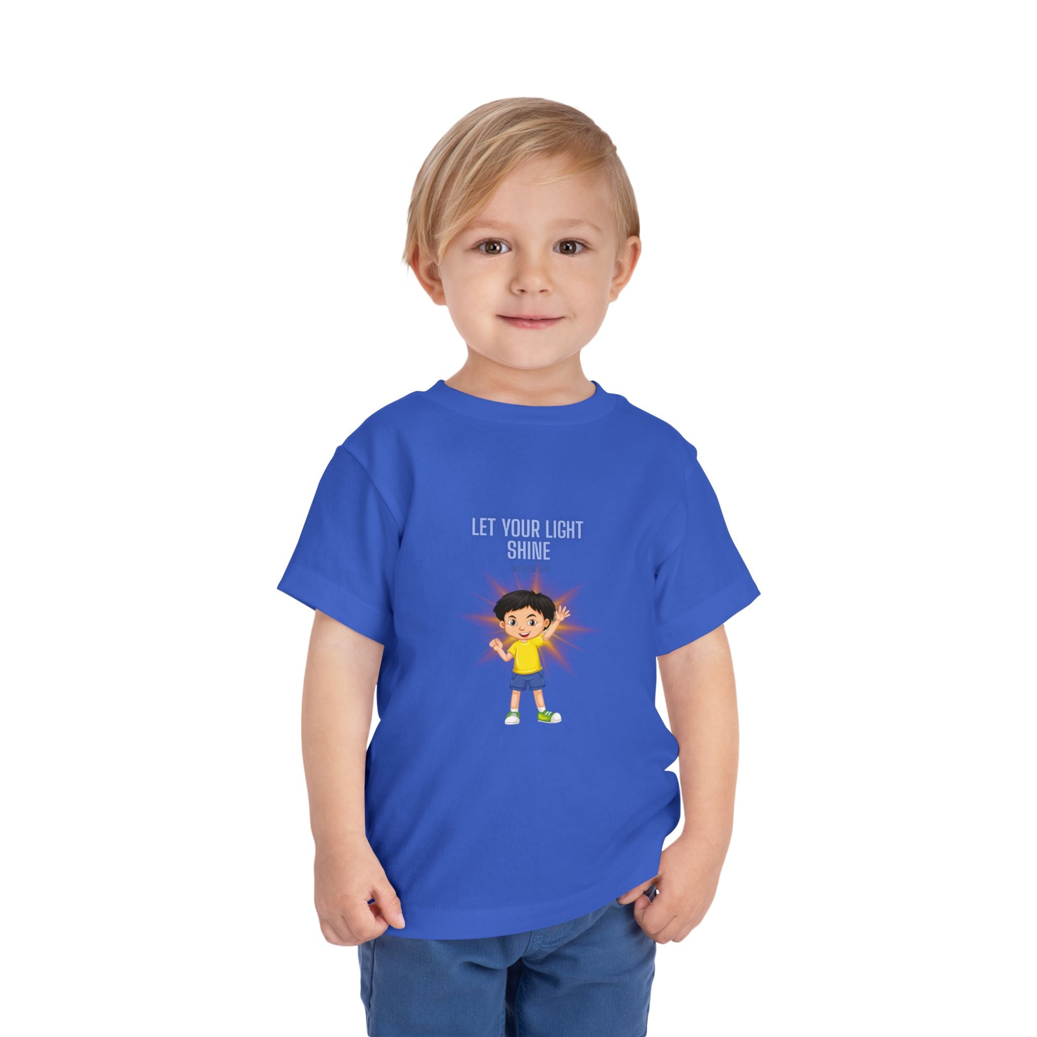 Let Your Light Shine Toddler Tee — Encouraging Kids Graphic Shirt