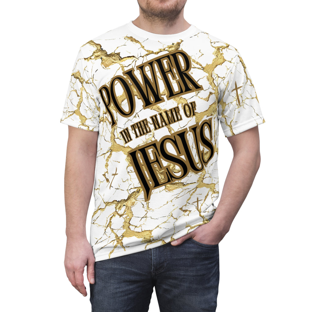 Power In The Name of Jesus Marble Tee